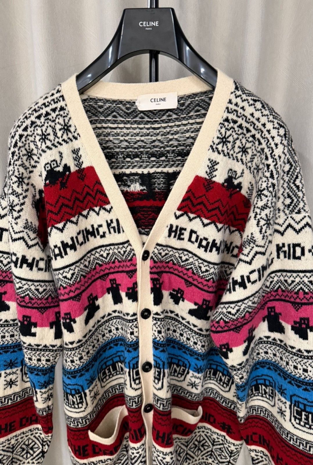 Celine CELINE 21SS “The Dancing Kid” Runway Knit Cardigan Size US M / EU 48-50 / 2 - 2 Thumbnail