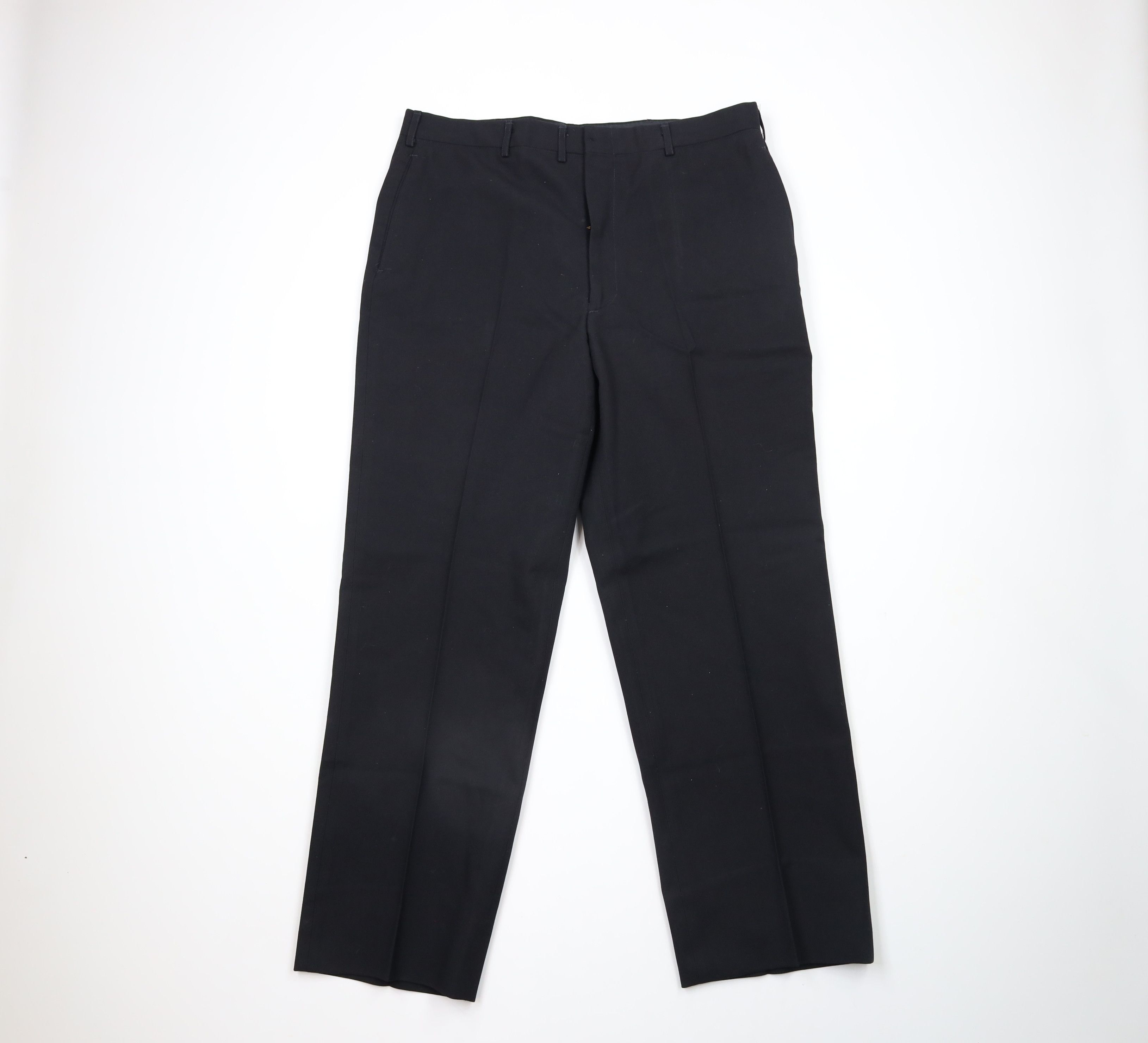 Vintage Vintage 70s Vietnam War Wool Serge Military Pants Navy USA Size US 36 / EU 52 - 1 Thumbnail
