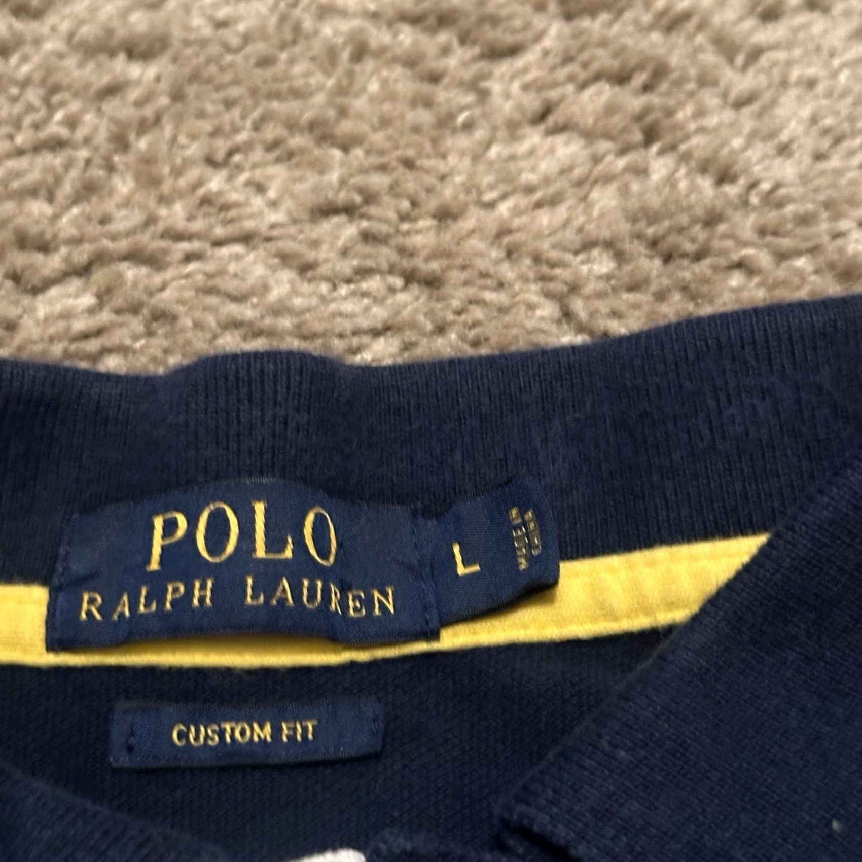Ralph Lauren Polo Ralph Lauren Polo Shirt Mens Large Sailing Striped Crest Logo Collared Size US L / EU 52-54 / 3 - 3 Thumbnail