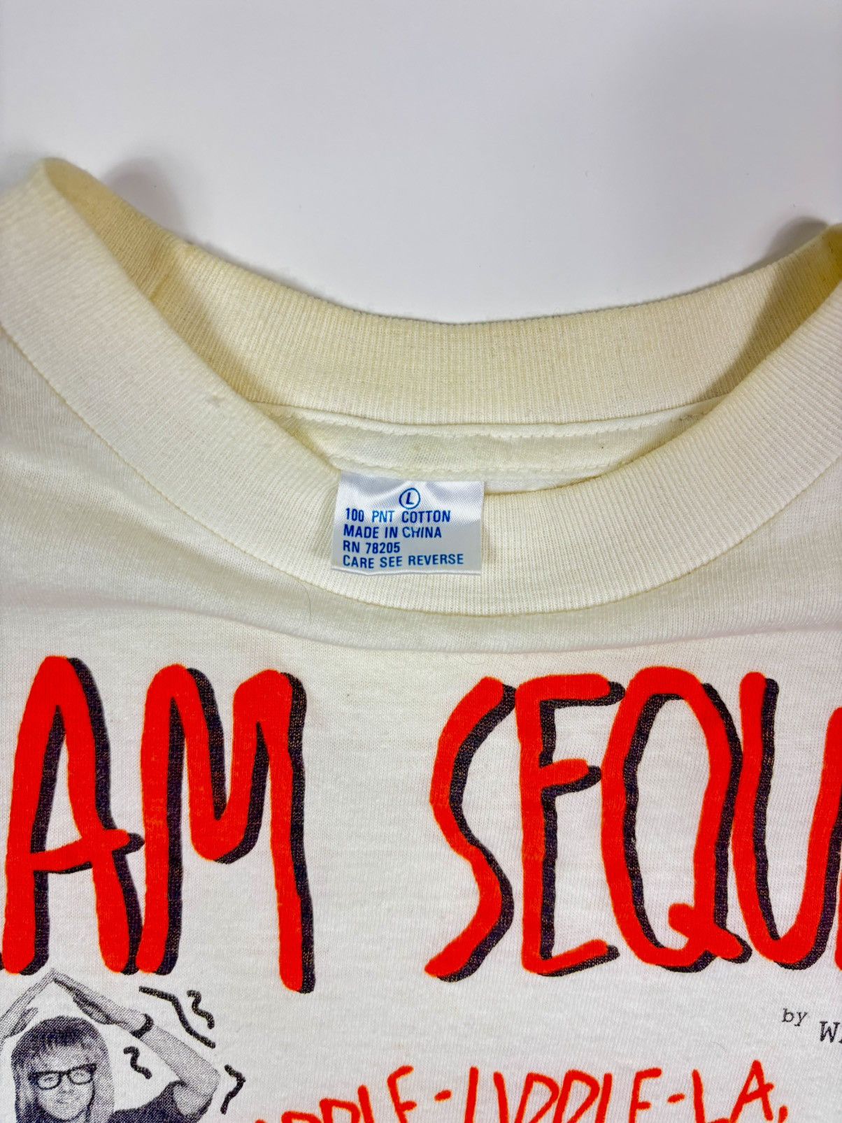 Vintage 1992 Wayne’s World “Dream Sequence” Licensed Promo Tee Size US L / EU 52-54 / 3 - 4 Thumbnail