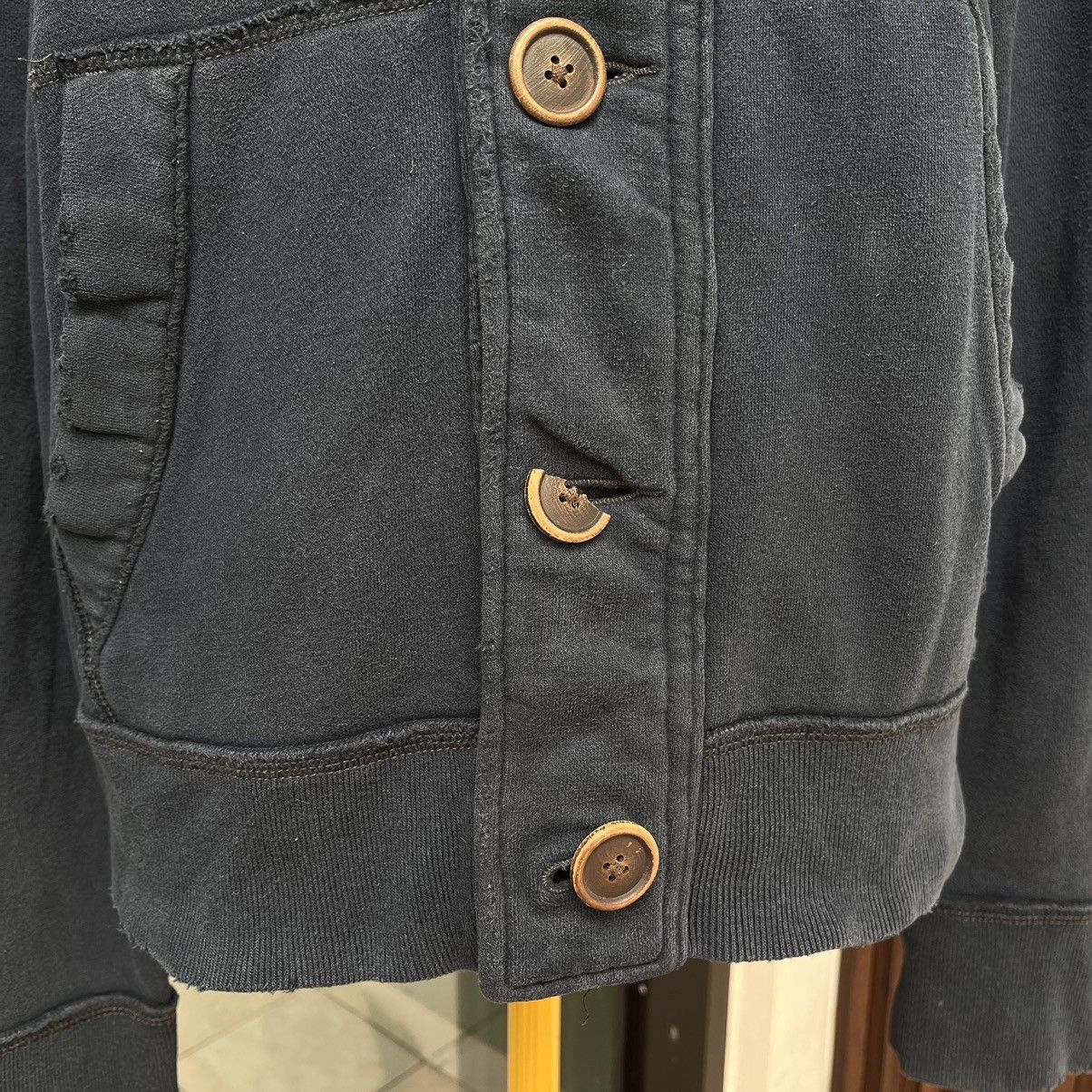 Hollister Y2K Hollister Button Hoodie Natural Sun Paded n Destroyed Size S / US 4 / IT 40 - 10 Thumbnail