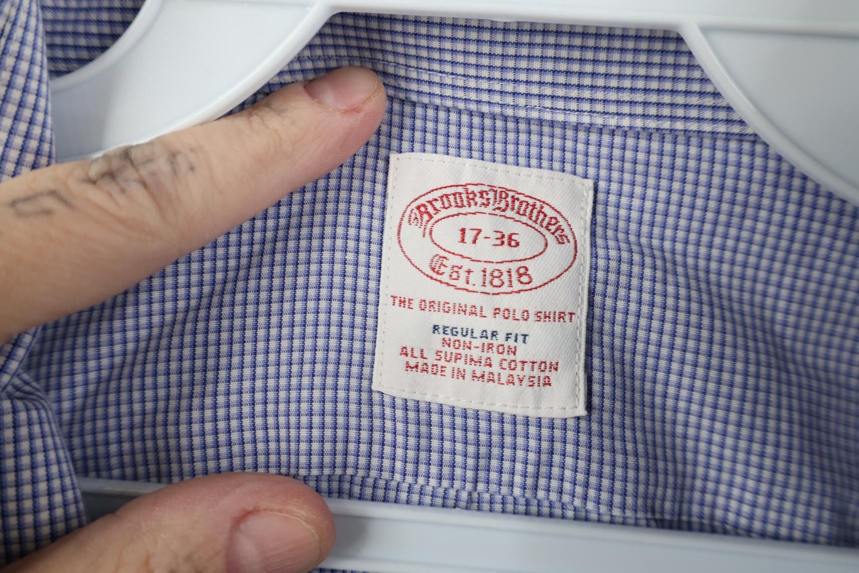 Brooks Brothers Vintage 90s Brooks Brothers Cotton Button Down Shirt OCBD Size US M / EU 48-50 / 2 - 7 Thumbnail