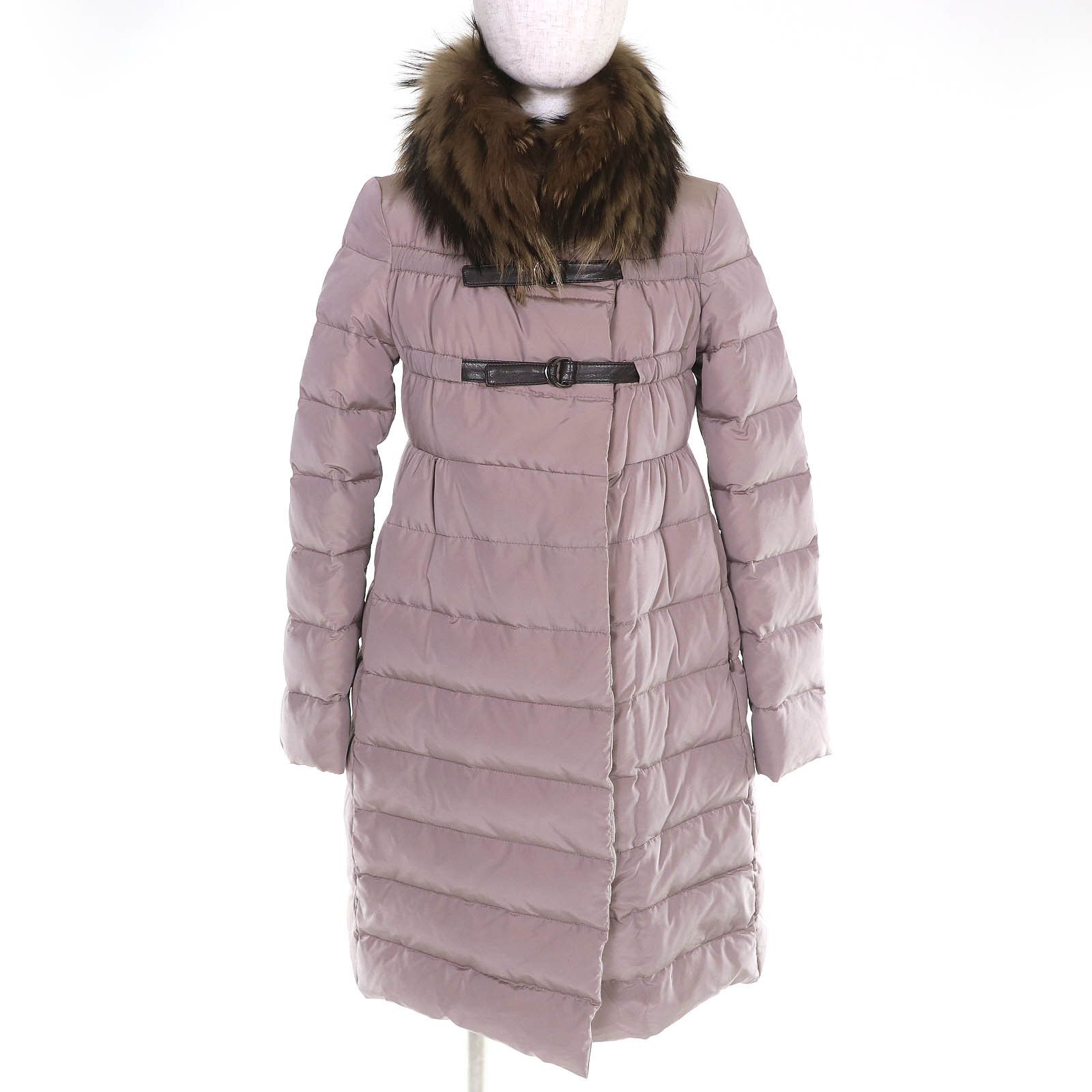 Moncler Moncler Moncler LEMMING Sheepskin Raccoon Fur Down Coat Textile Outerwear DUTY FREE for USA Size ONE SIZE - 1 Thumbnail