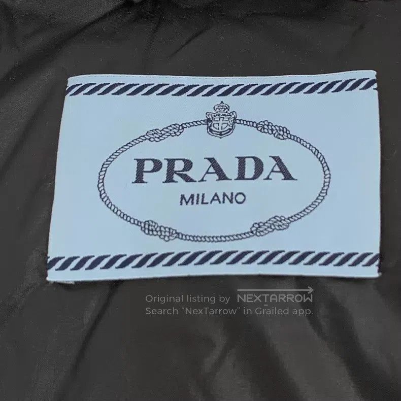 Prada Prada Black triangle stand-up collar single-breasted long- Size XXS / US 00 / IT 34 - 6 Thumbnail