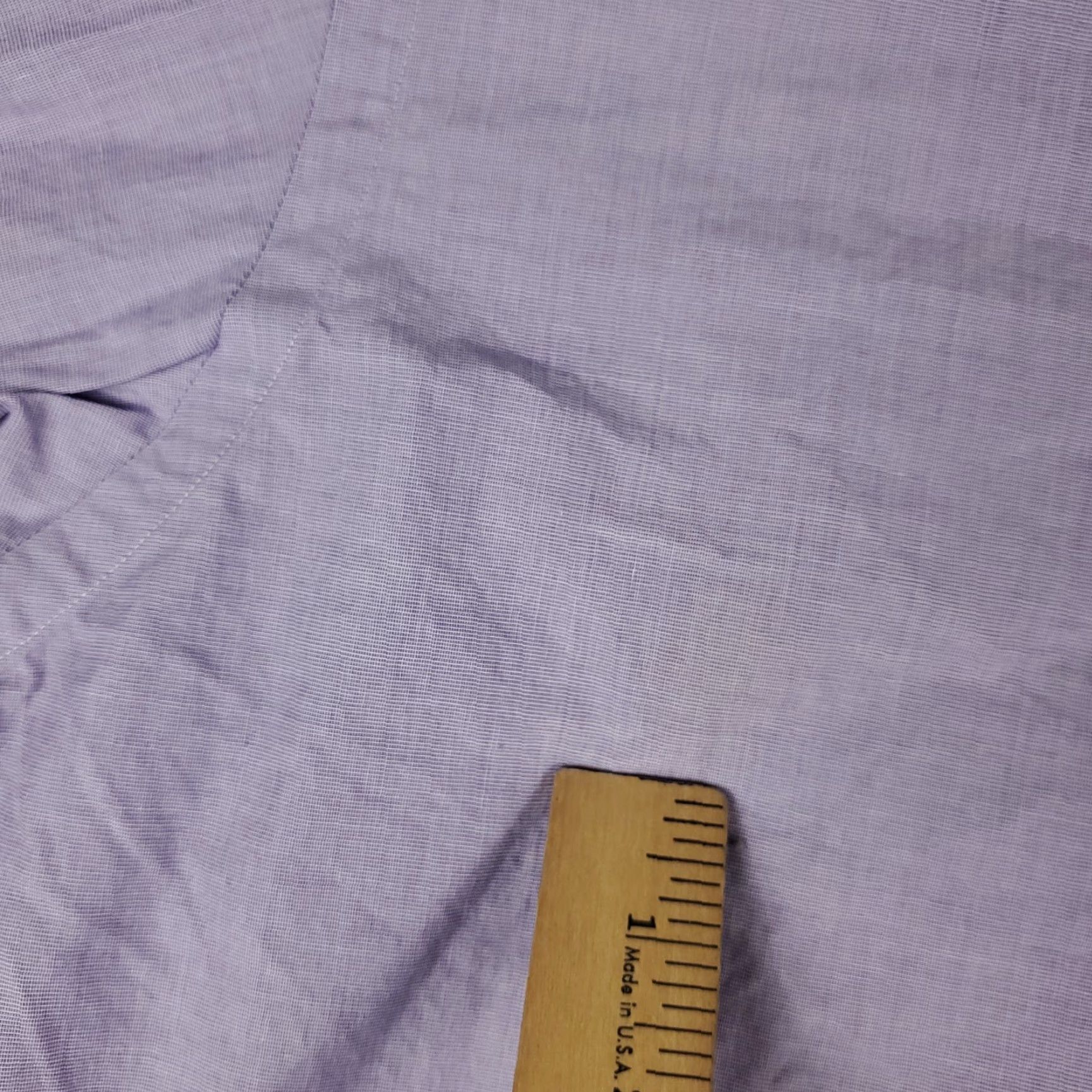 Ralph Lauren Ralph Lauren Shirt Dress Shirt Button Up Long Sleeve 18 Purple Cotton Solid Non-Iron Mens Size 48R - 3 Thumbnail