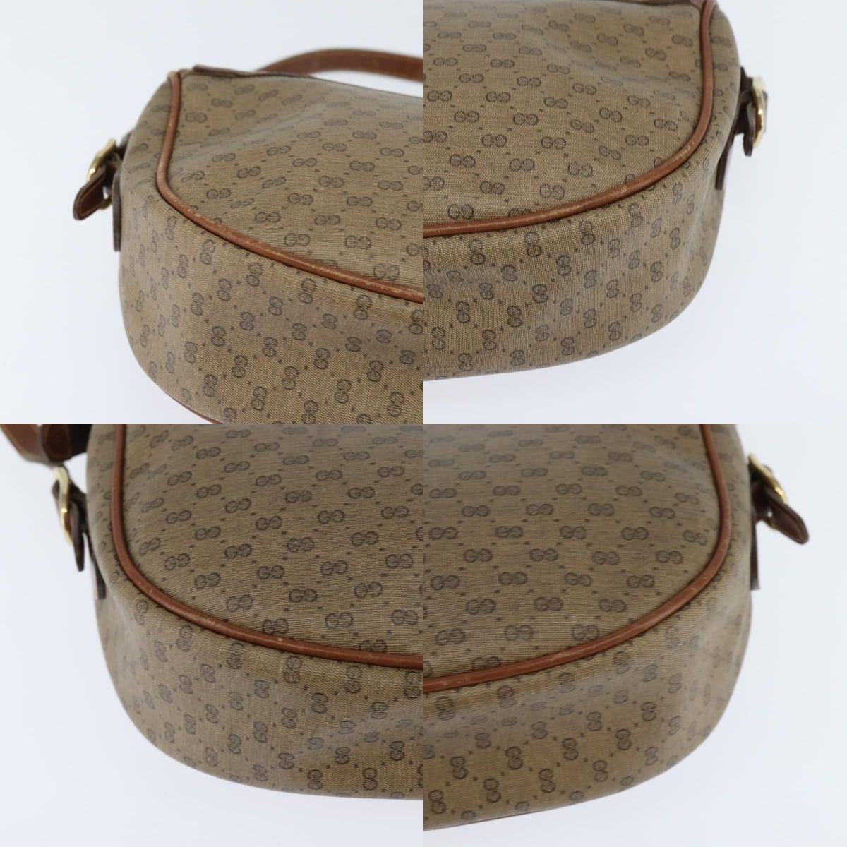 Gucci GUCCI Micro GG Supreme Shoulder Bag Pvc Beige Gold 001 984 Size ONE SIZE - 10 Thumbnail