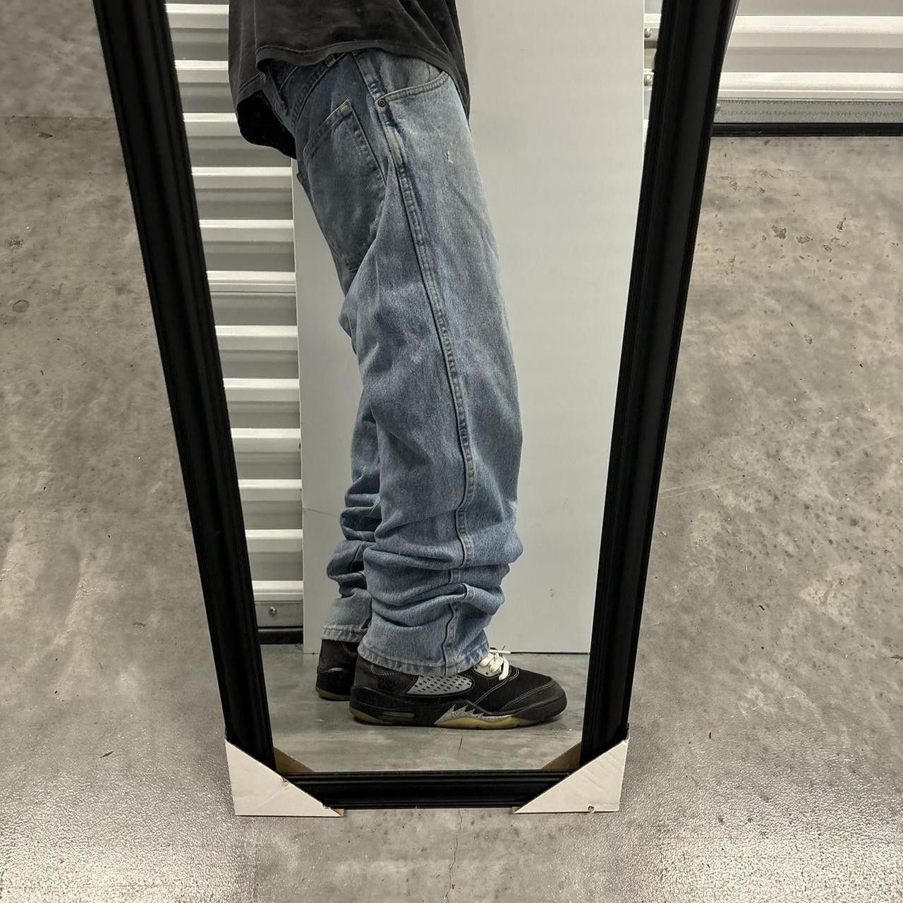 Japanese Brand × Vintage Crazy Vintage Y2K/2000s Light Wash Essential Denim Jeans! Size US 34 / EU 50 - 2 Thumbnail