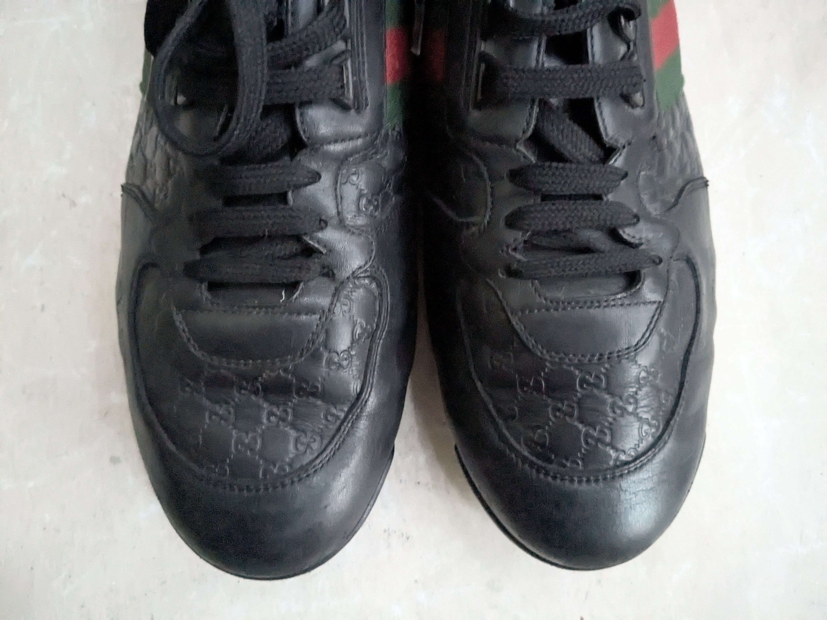 Gucci Gucci Monogram Sneakers Black 11 Low Tops Logo GG Size US 11 / EU 44 - 3 Thumbnail