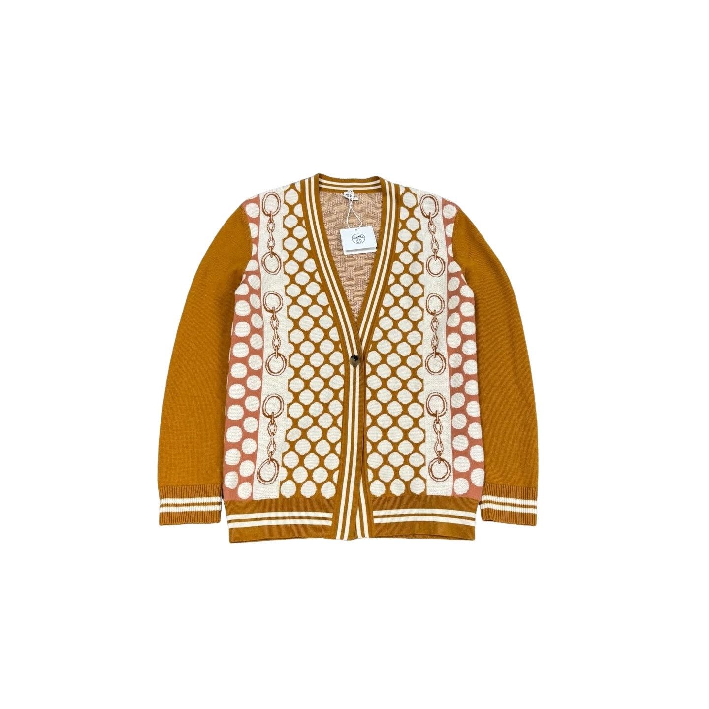 Hermes Hermes Horsebit Polka Dot Knit Cardigan Size 36 Size XS / US 0-2 / IT 36-38 - 1 Thumbnail