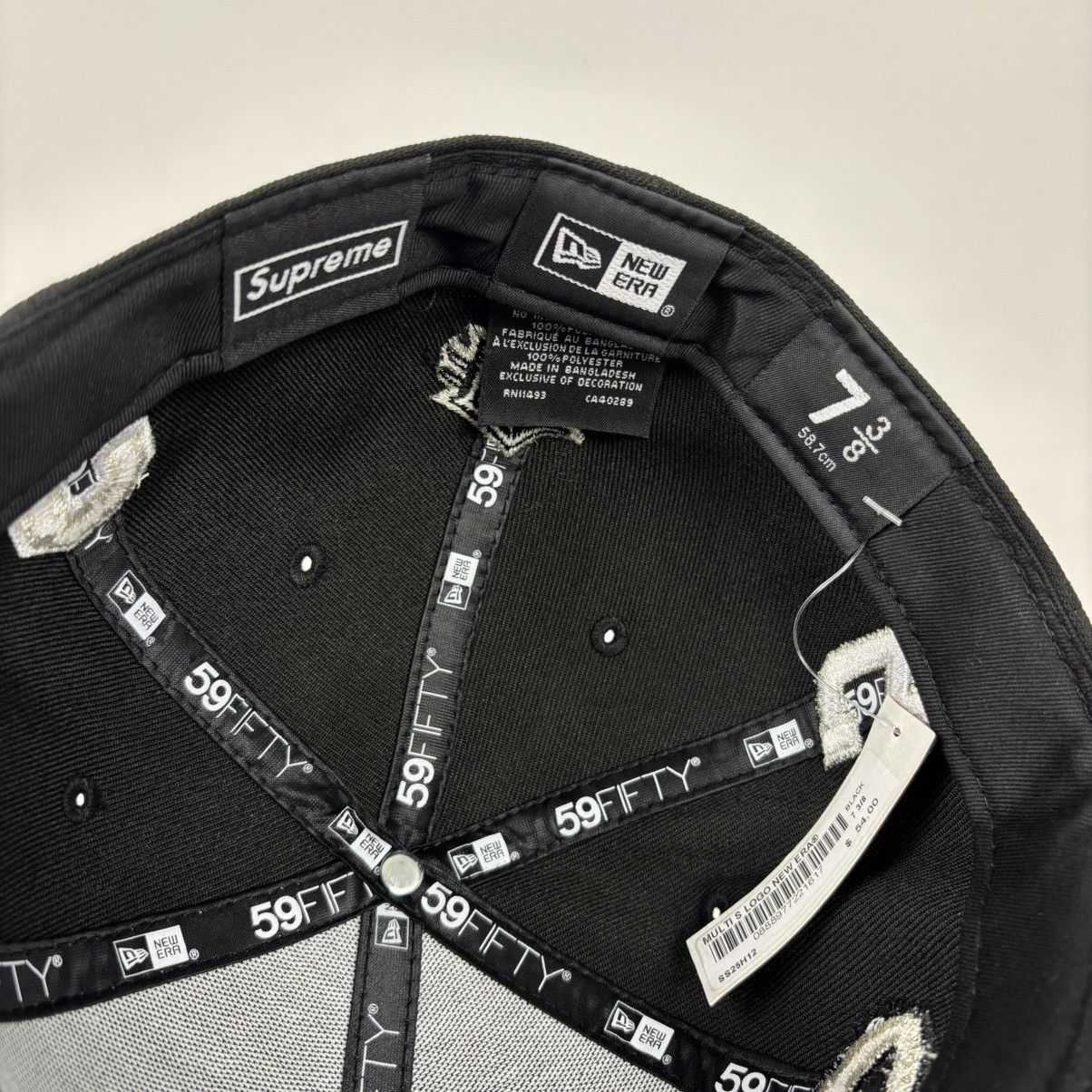 New Era × Supreme Supreme Multi S Logo New Era Fitted Black (Size 7 3/8) Size ONE SIZE - 7 Thumbnail