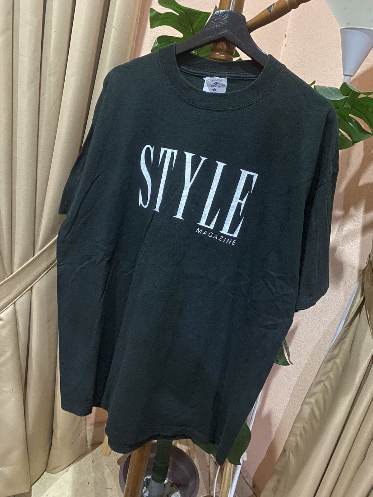 Other Vintage Jerzees “Style Magazine” Black Graphic T-Shirt Size US L / EU 52-54 / 3 - 2 Thumbnail