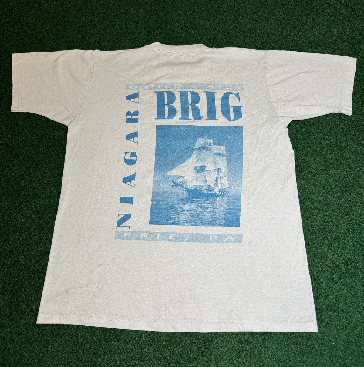Jerzees × Vintage Vintage 90s US Brig Niagara 1992 Erie Pa Sailing T Shirt Size US M / EU 48-50 / 2 - 4 Thumbnail