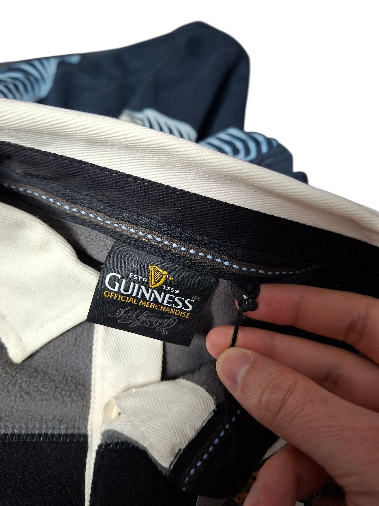 Other GUINNESS VINTAGE FLEECE STRIPED RUGBY SHIRT Size US M / EU 48-50 / 2 - 5 Thumbnail