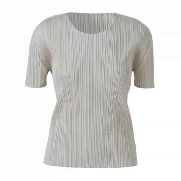 Issey Miyake issey miyake size:3 Colorful beige short-sleeved shirt Size XXS / US 00 / IT 34 - 2 Thumbnail