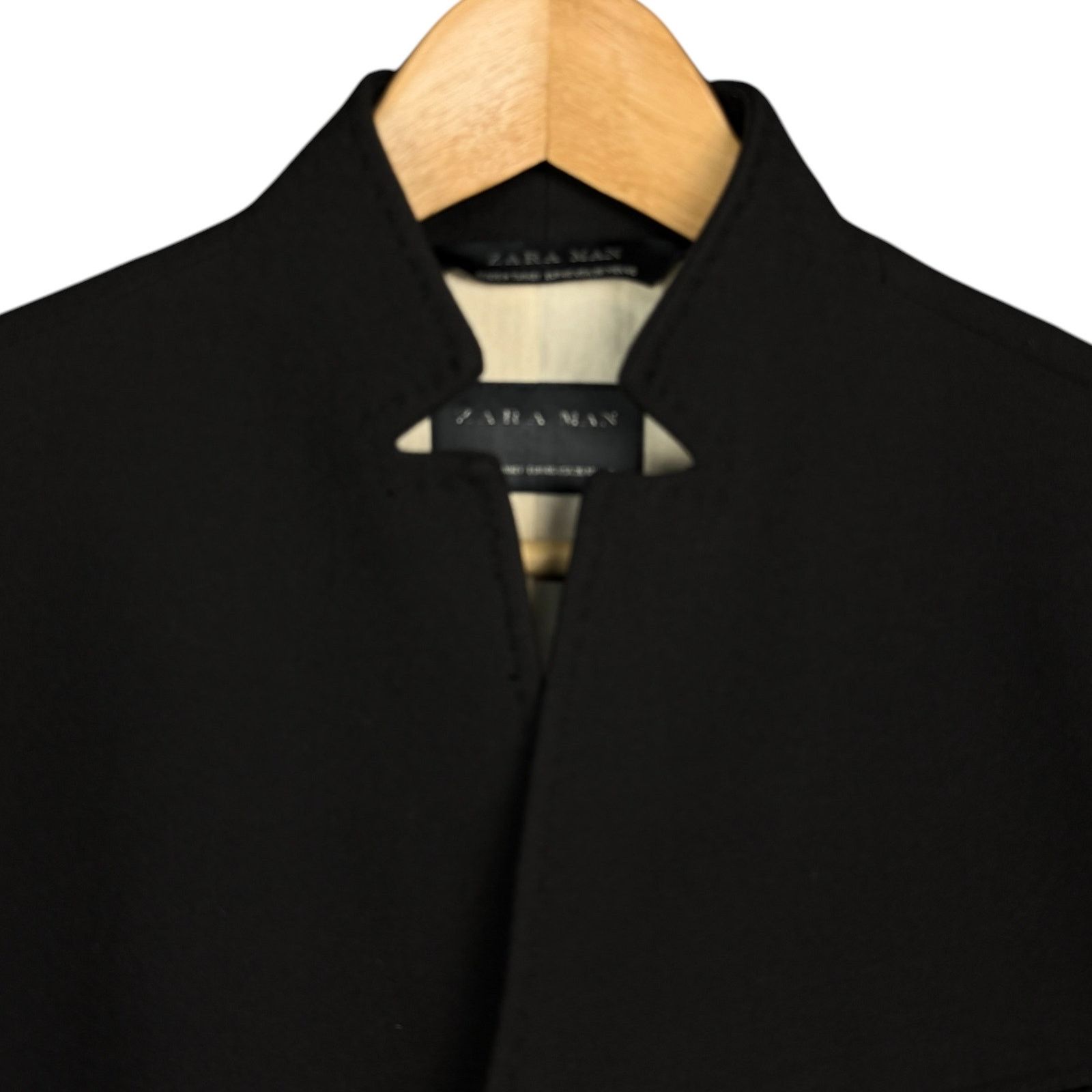 Zara Zara Man Stand Collar Men's US 36 Blazer Sport Coat Minimal Size 36R - 4 Thumbnail