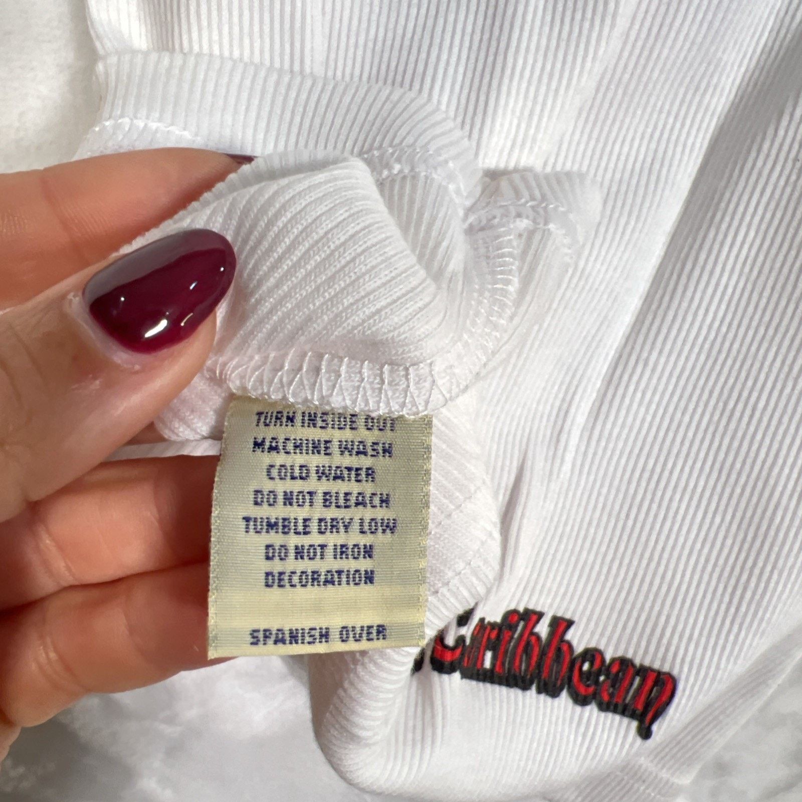Disney Walt Disney World White tank top Pirates of the Caribbean Size US XL / EU 56 / 4 - 12 Thumbnail