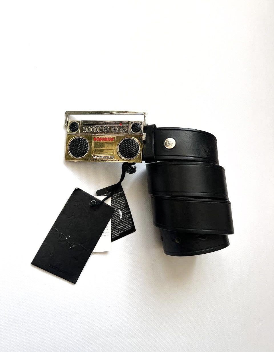 Vintage Dsquared belt boombox buckle punk rock Dsquared2