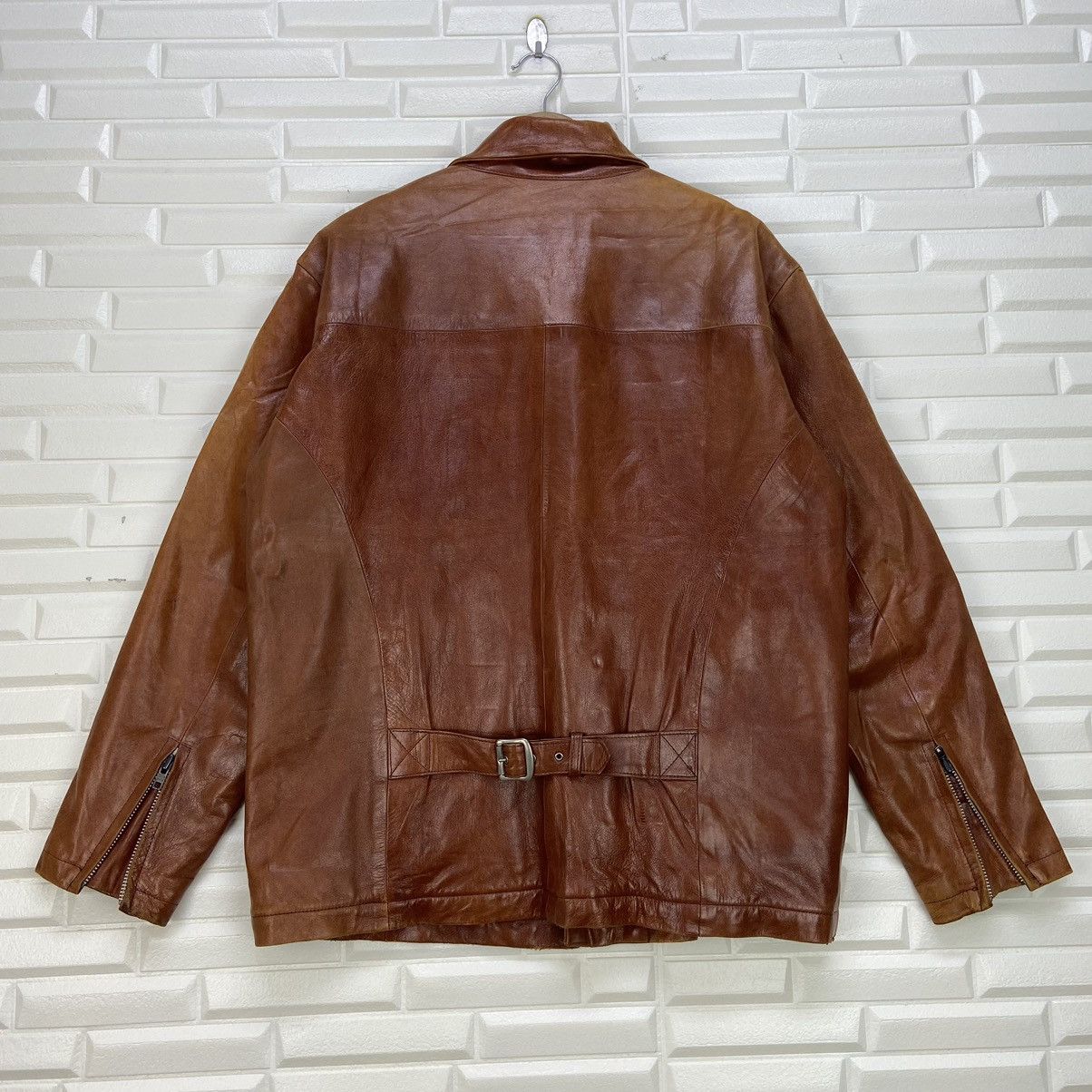 Japanese Brand Vtg Antelope Makigami Tokyo Original Leather Buckle Back Size US M / EU 48-50 / 2 - 1 Thumbnail