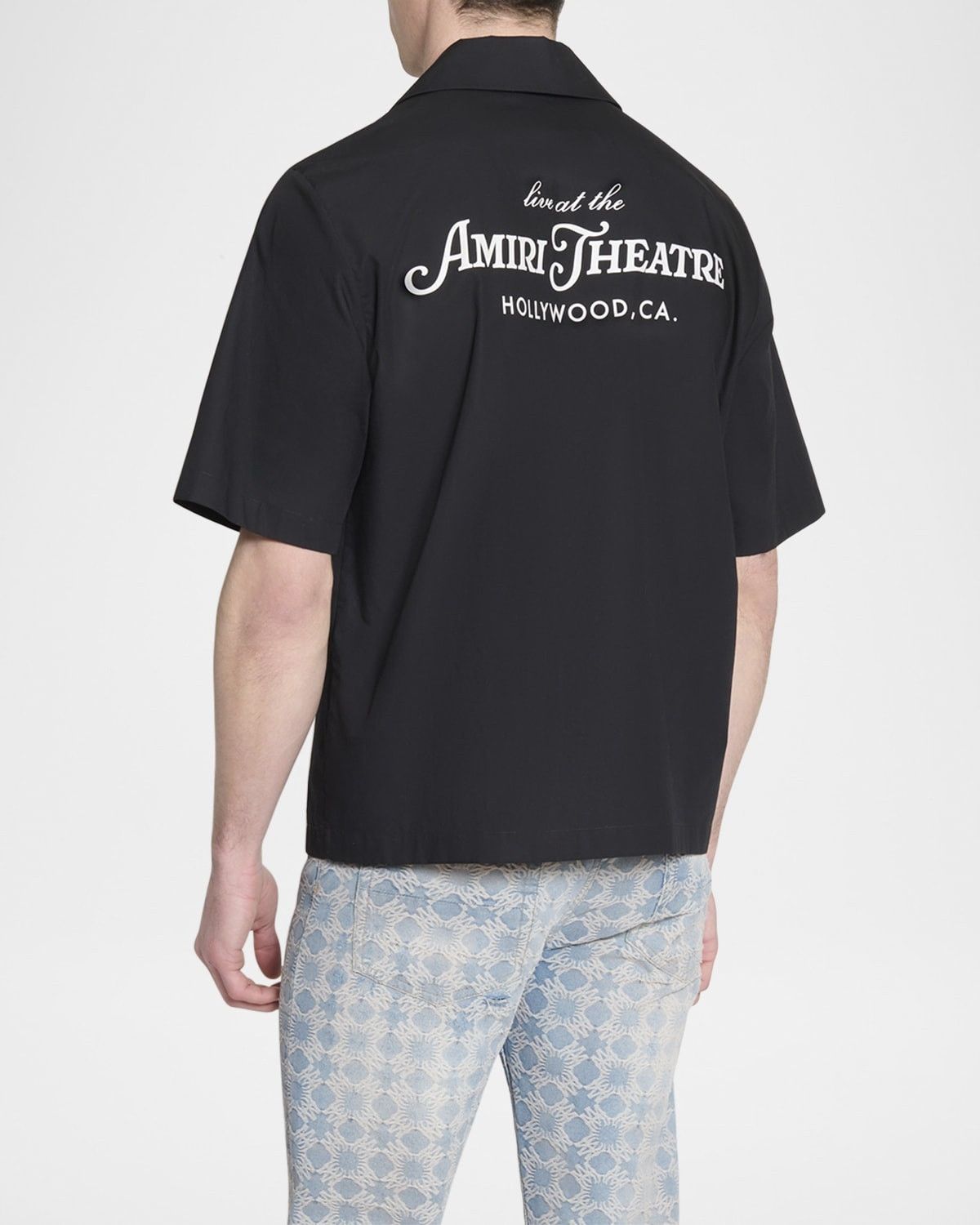 Amiri o1s1wg111025 Theatre Camp Shirt in Black Size US XL / EU 56 / 4 - 4 Thumbnail