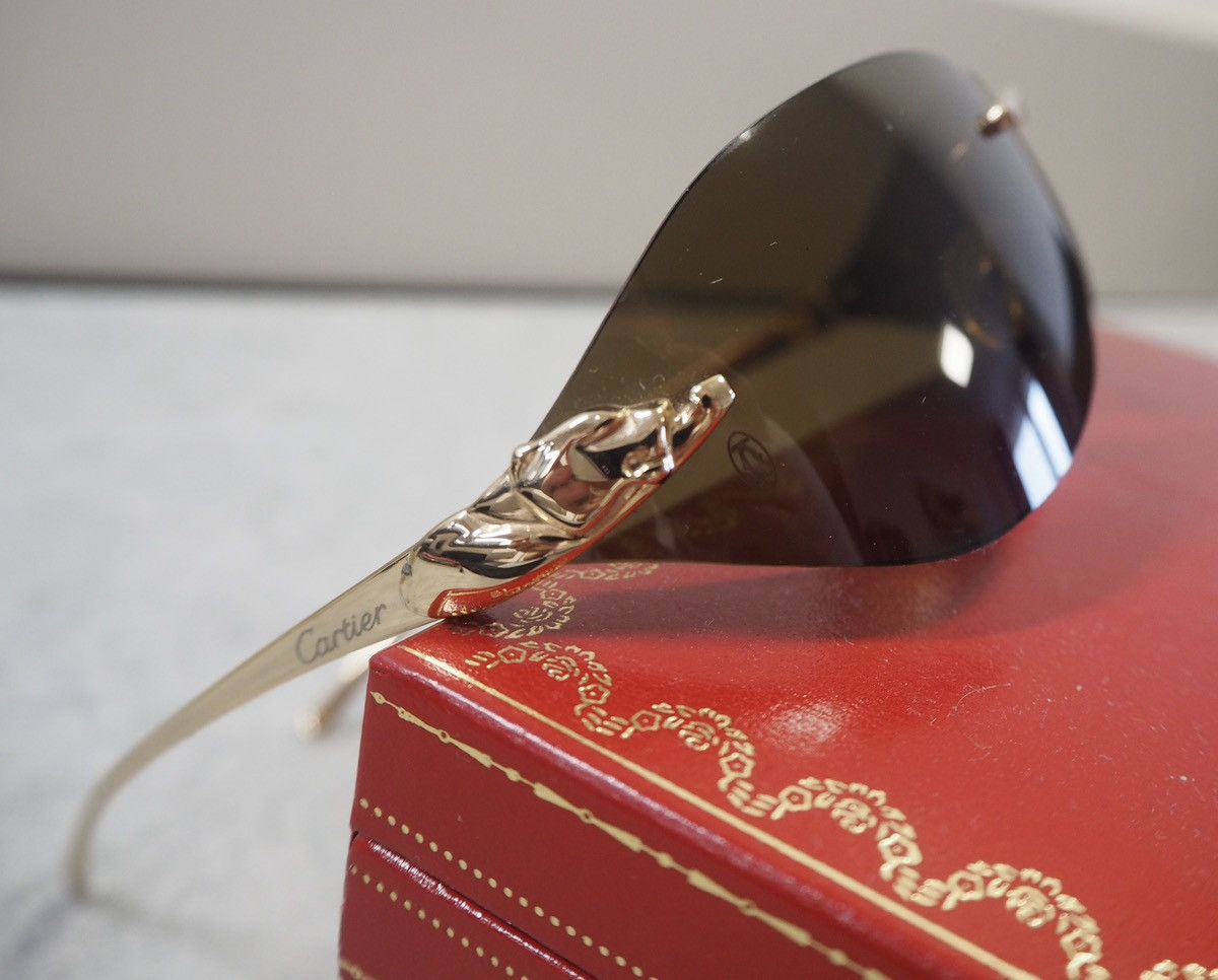 Cartier Cartier Panther gold tone sunglasses Size ONE SIZE - 10 Thumbnail