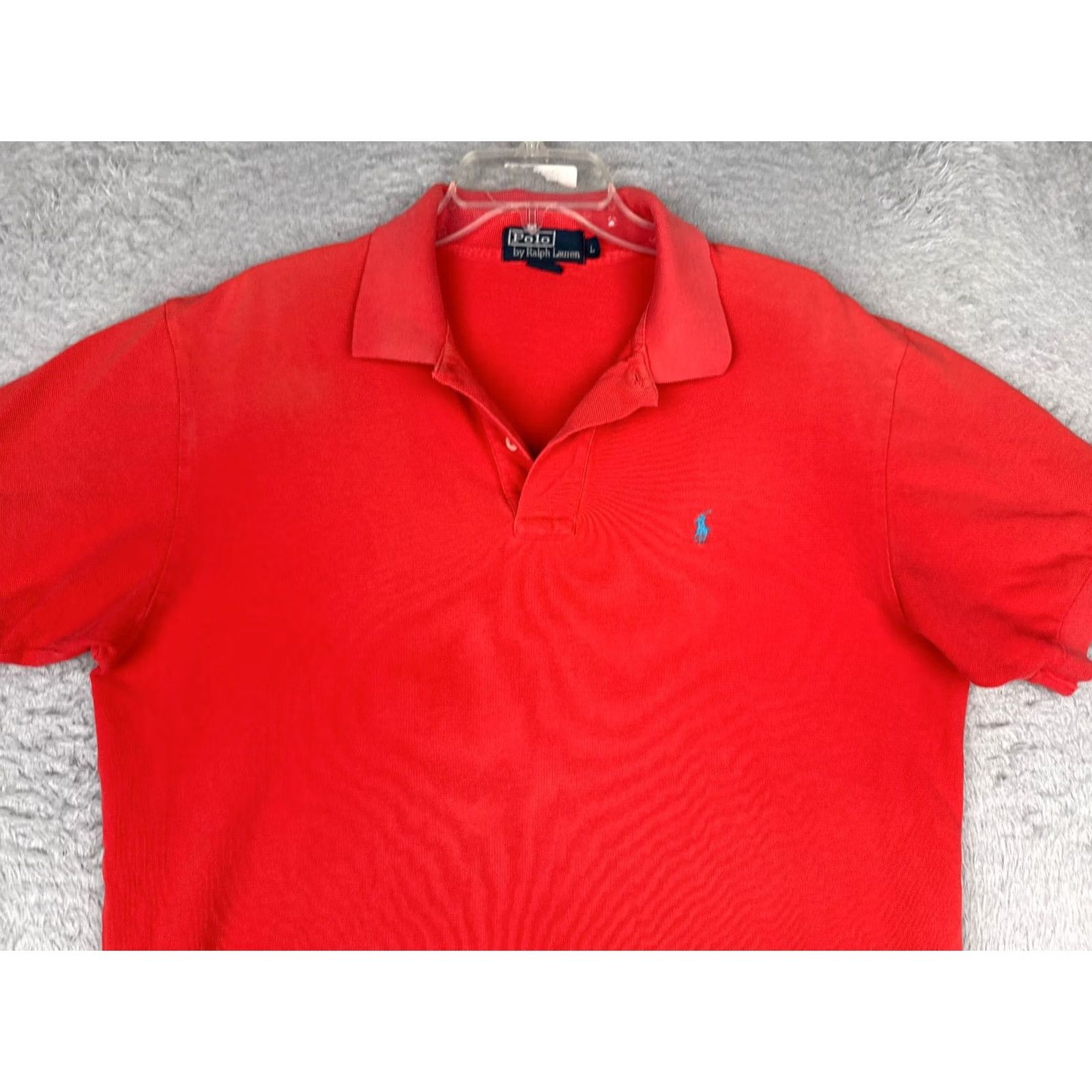 Polo Ralph Lauren VINTAGE Polo Ralph Lauren Shirt Men L Red 100% Cotton Short Sleeve Pony Size US L / EU 52-54 / 3 - 4 Thumbnail