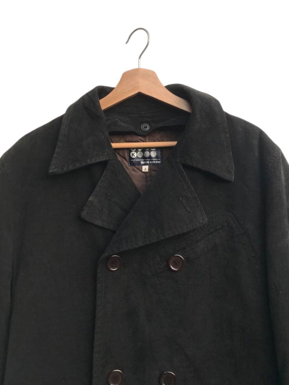 Designer × Japanese Brand × Takeo Kikuchi Vintage Takeo Kikuchi Double Breasted Soft Brushed Coat Size US L / EU 52-54 / 3 - 6 Thumbnail