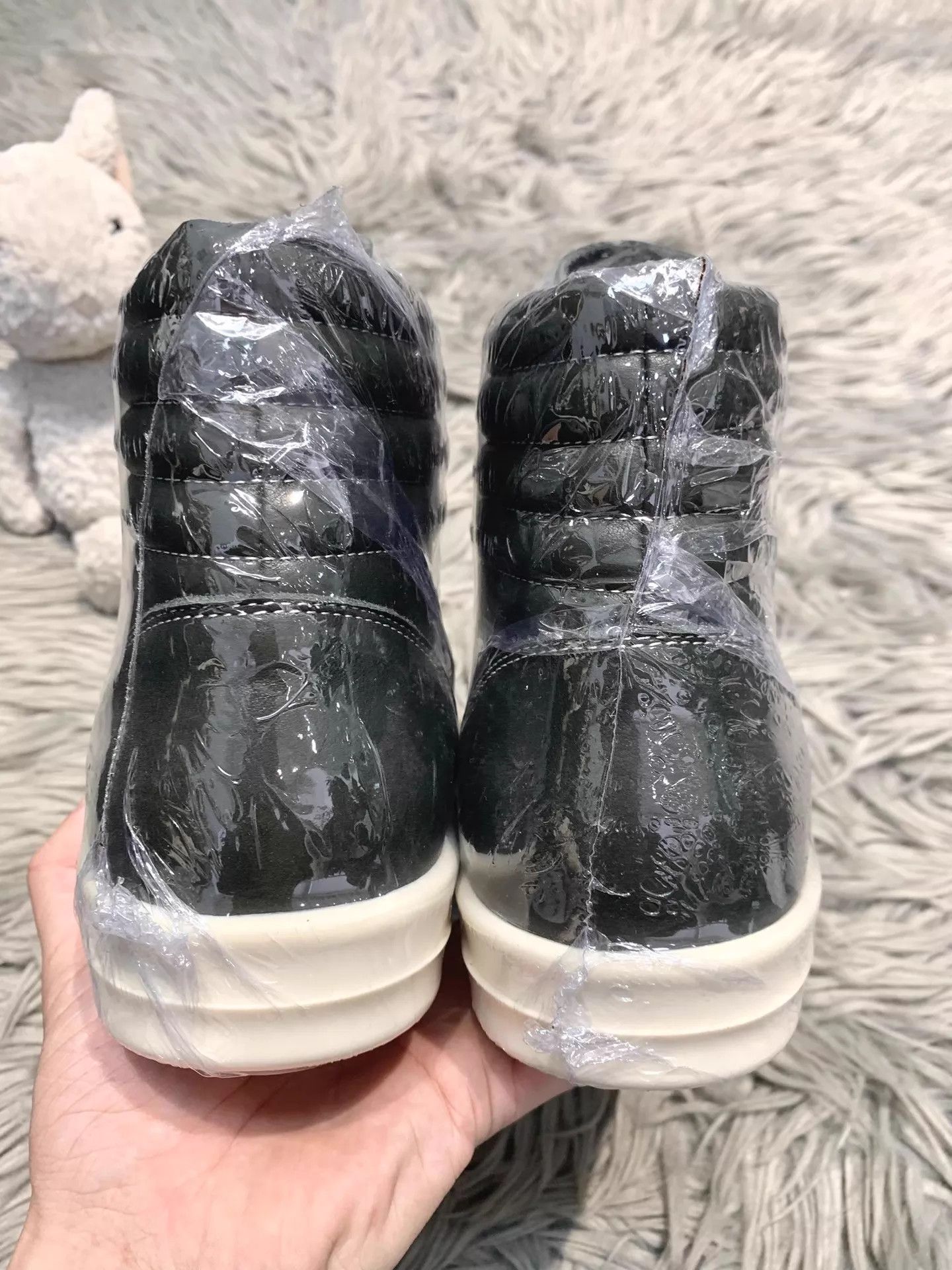 Rick Owens Rick Owens 24FW High Top Shiny Leather Forest Green Vans Size US 6 / EU 39 - 7 Thumbnail