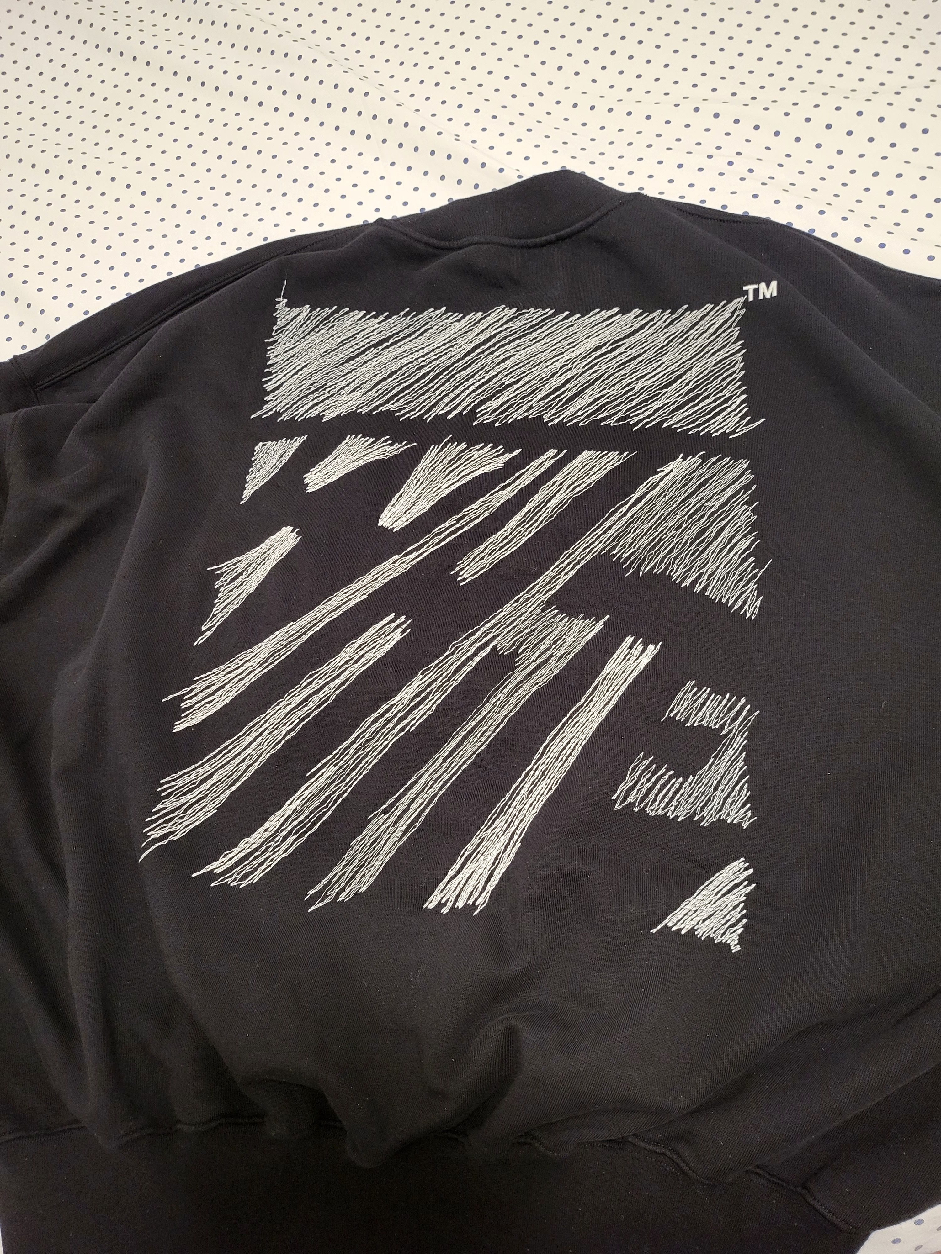 Off-White Scribble Diag Crewneck Boxy Sweatshirt Size US XL / EU 56 / 4 - 7 Thumbnail