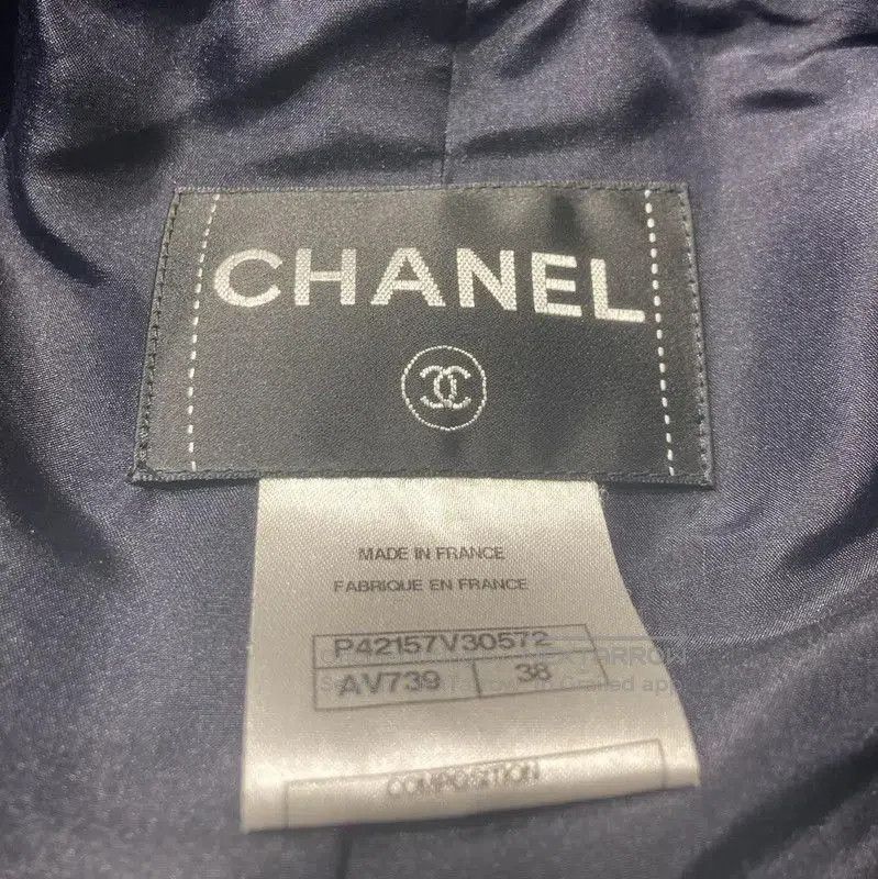 Chanel Chanel Navy Long Coat for Women . Size S / US 4 / IT 40 - 3 Thumbnail