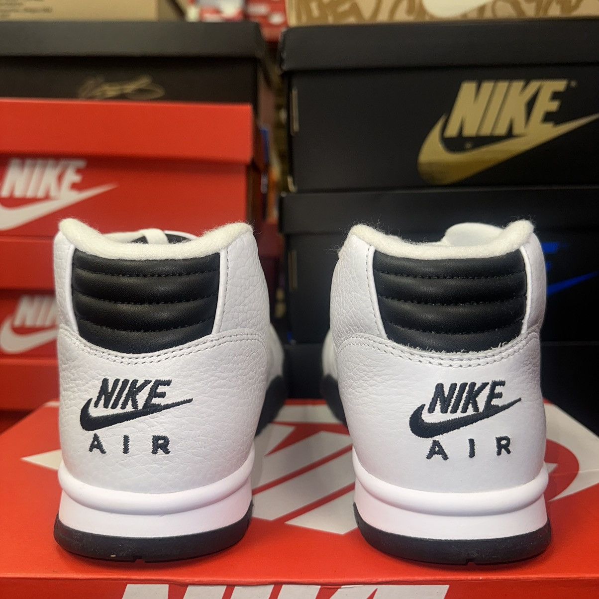 Nike Size 7.5 - Men Nike Air Trainer 1 White Black FB8066-100 Size US 7.5 / EU 40-41 - 4 Thumbnail