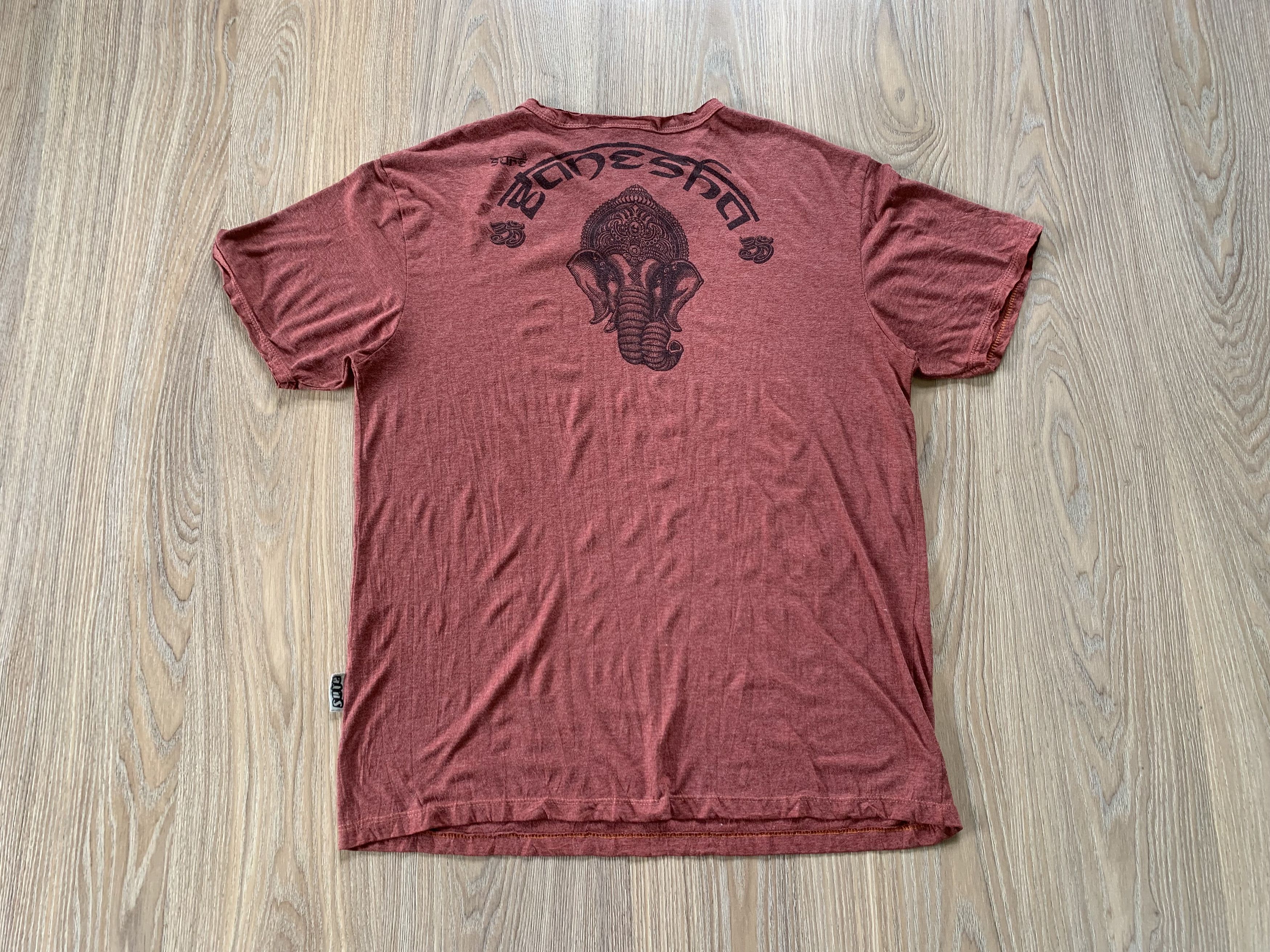Japanese Brand Sure Vintage Cotton Turqoise Printed T Shirt Size US L / EU 52-54 / 3 - 3 Thumbnail