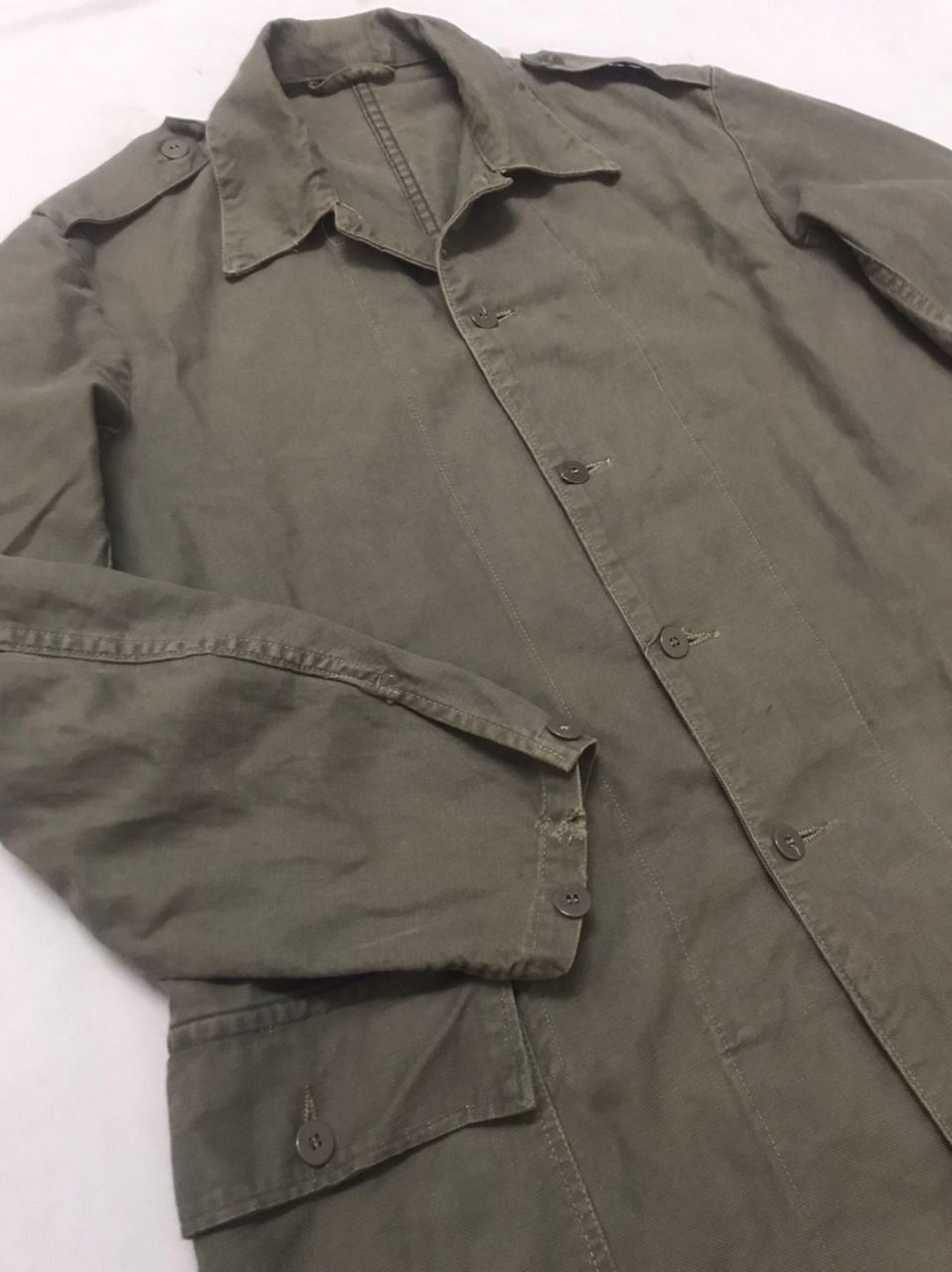 Vintage Vintage 60s 70s Swedish Army Chore Coat Size US L / EU 52-54 / 3 - 6 Thumbnail