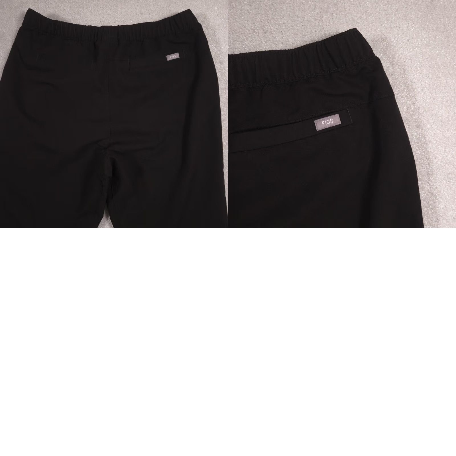 Vintage FIGS Pants Womens Large Tall Black Jogger Scrub Technical Collection Stretch Size 36" / US 14 / IT 50 - 9 Thumbnail