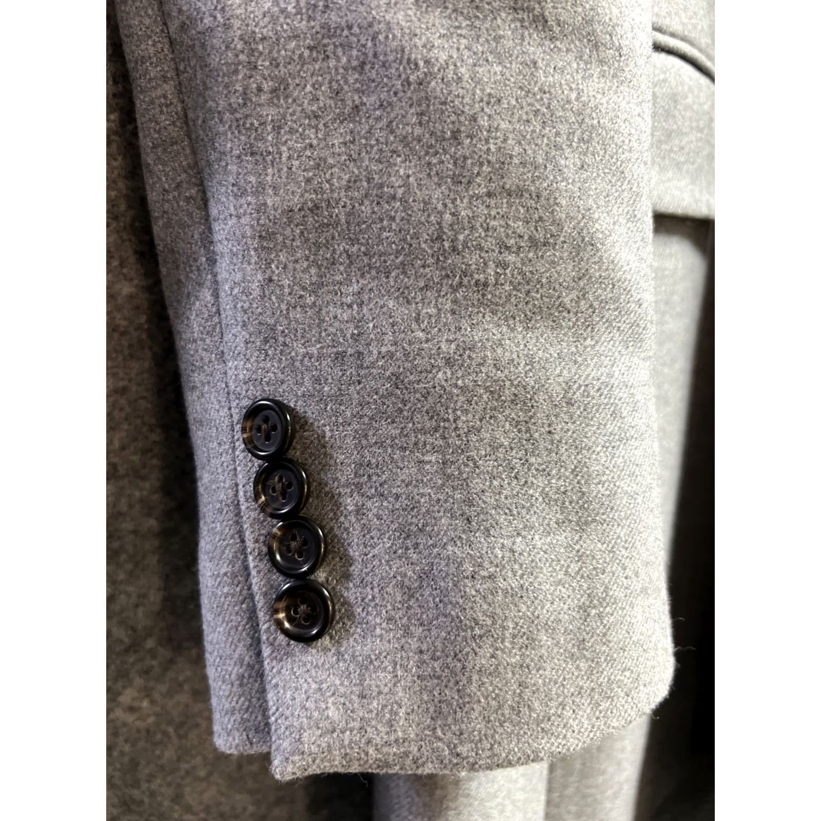 J.Crew J.CREW Wool Long Dress Coat Womens 14 Gray Topcoat 36in Pit/length 19in Size XL / US 12-14 / IT 48-50 - 3 Thumbnail
