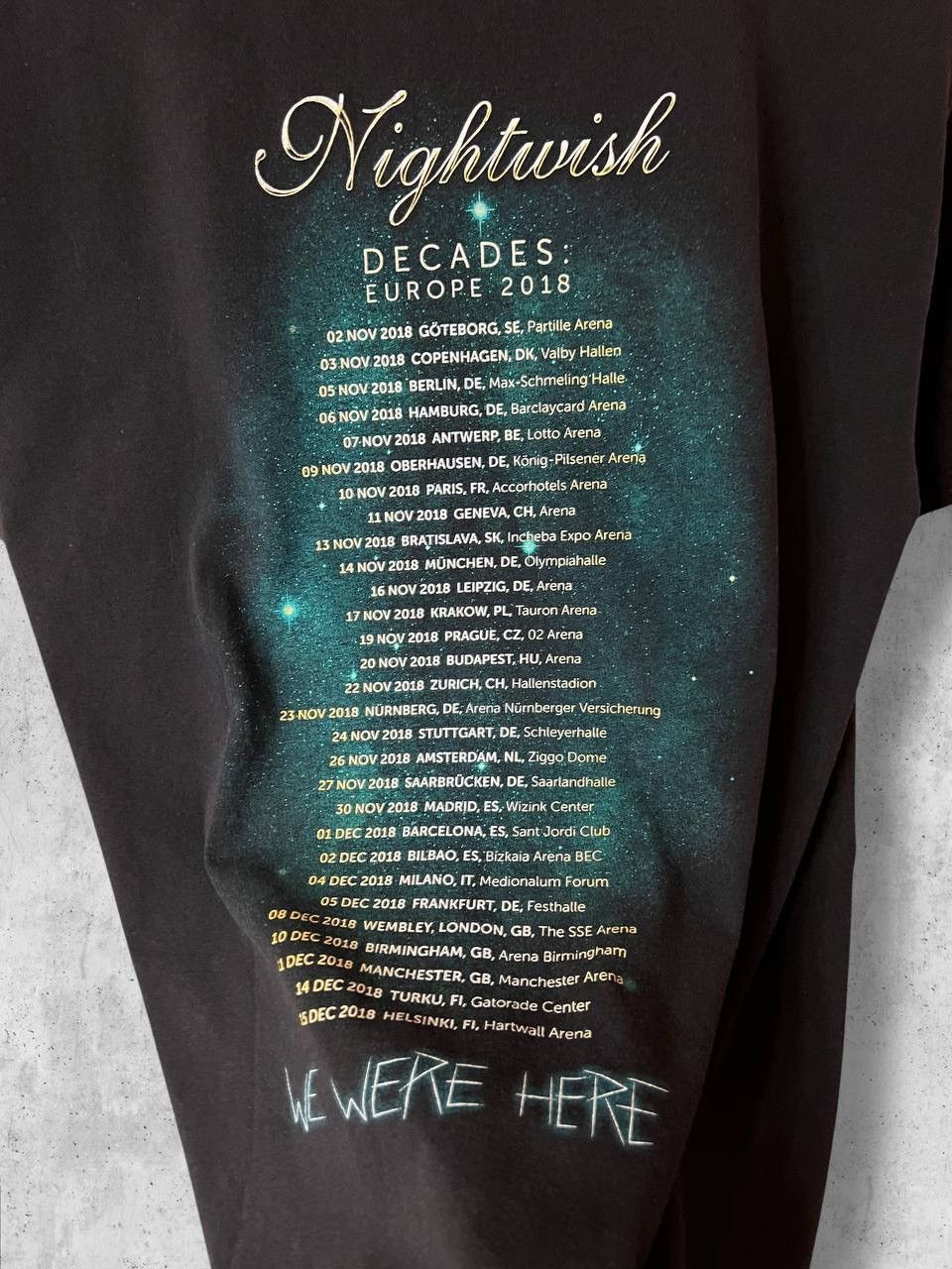 Band Tees Nightwish 2018 TOURNAMENT vintage tee t shirt band Size US M / EU 48-50 / 2 - 4 Thumbnail