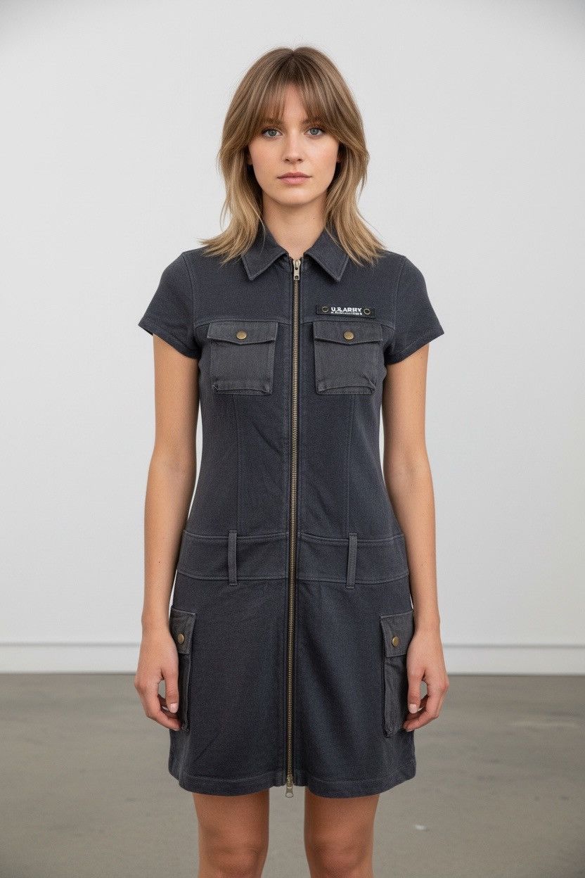 Japanese Brand Love Boat Belted Style Cargo Mini Dress (165) Size XS / US 0-2 / IT 36-38 - 1 Thumbnail