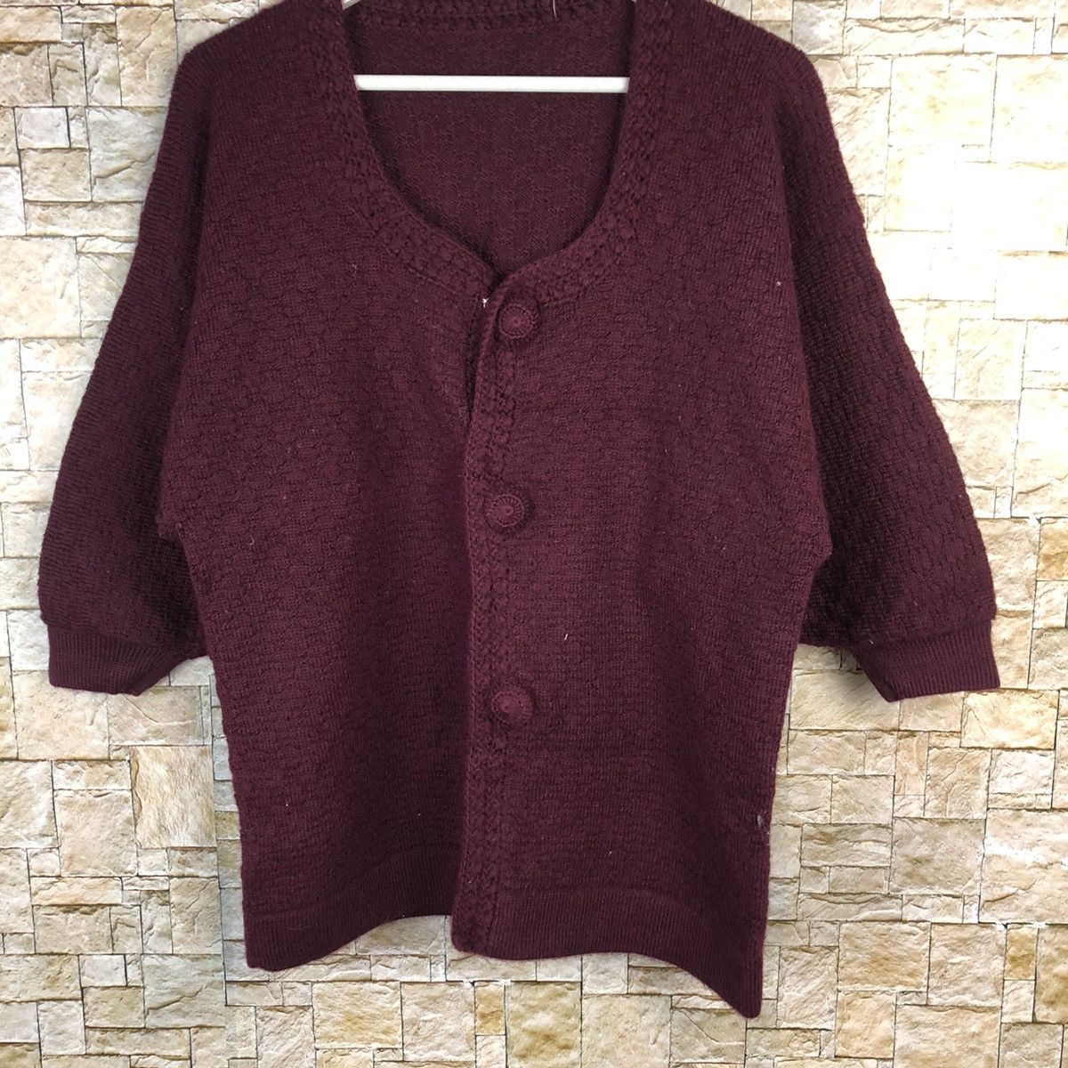 Japanese Brand Japanese Brand Purple Cardigan Knitwear #A1065 Size M / US 6-8 / IT 42-44 - 3 Thumbnail