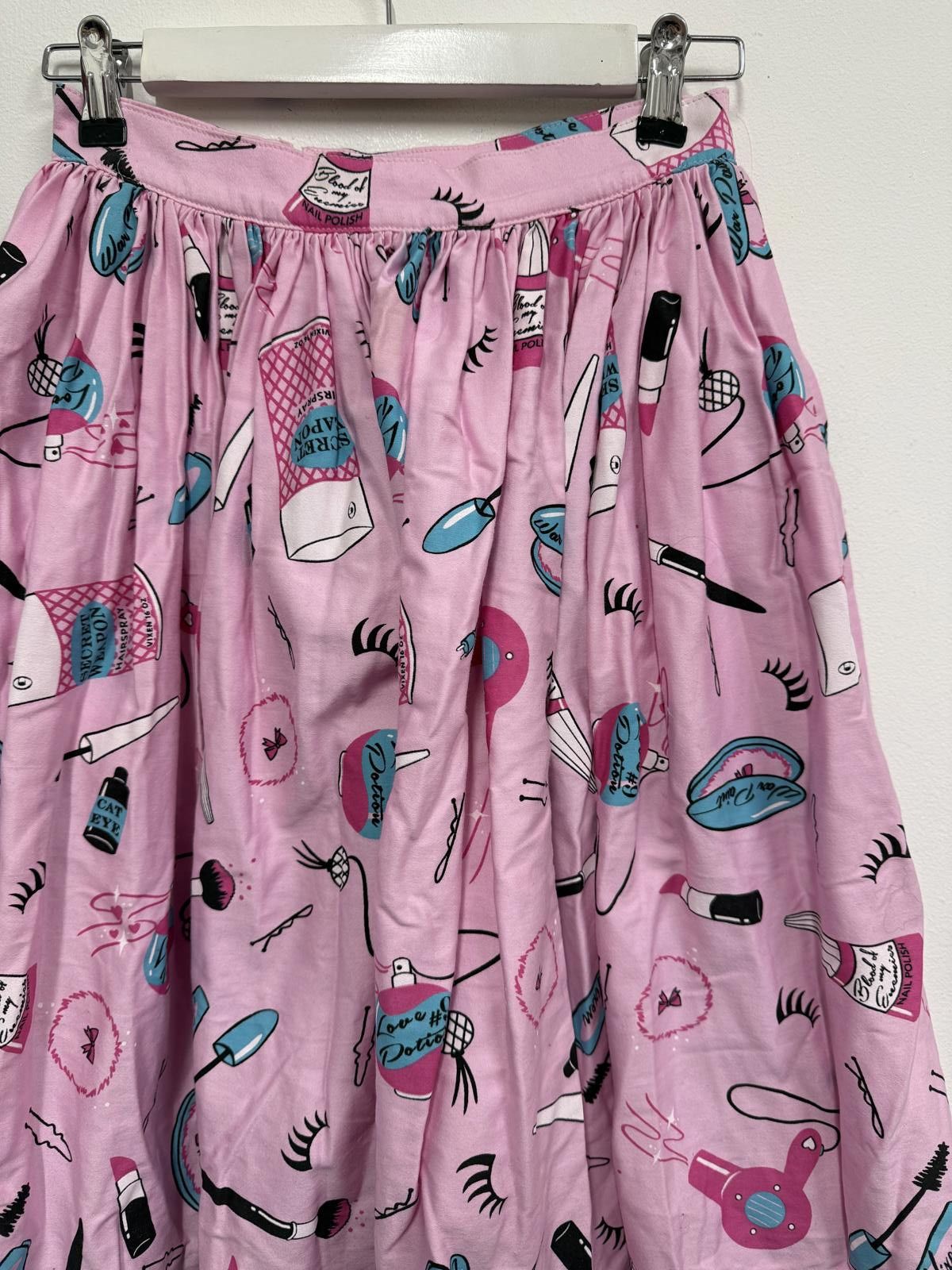 Other Vixen Pink Skirt with Beauty Tools Print Size 28" / US 6 / IT 42 - 3 Thumbnail