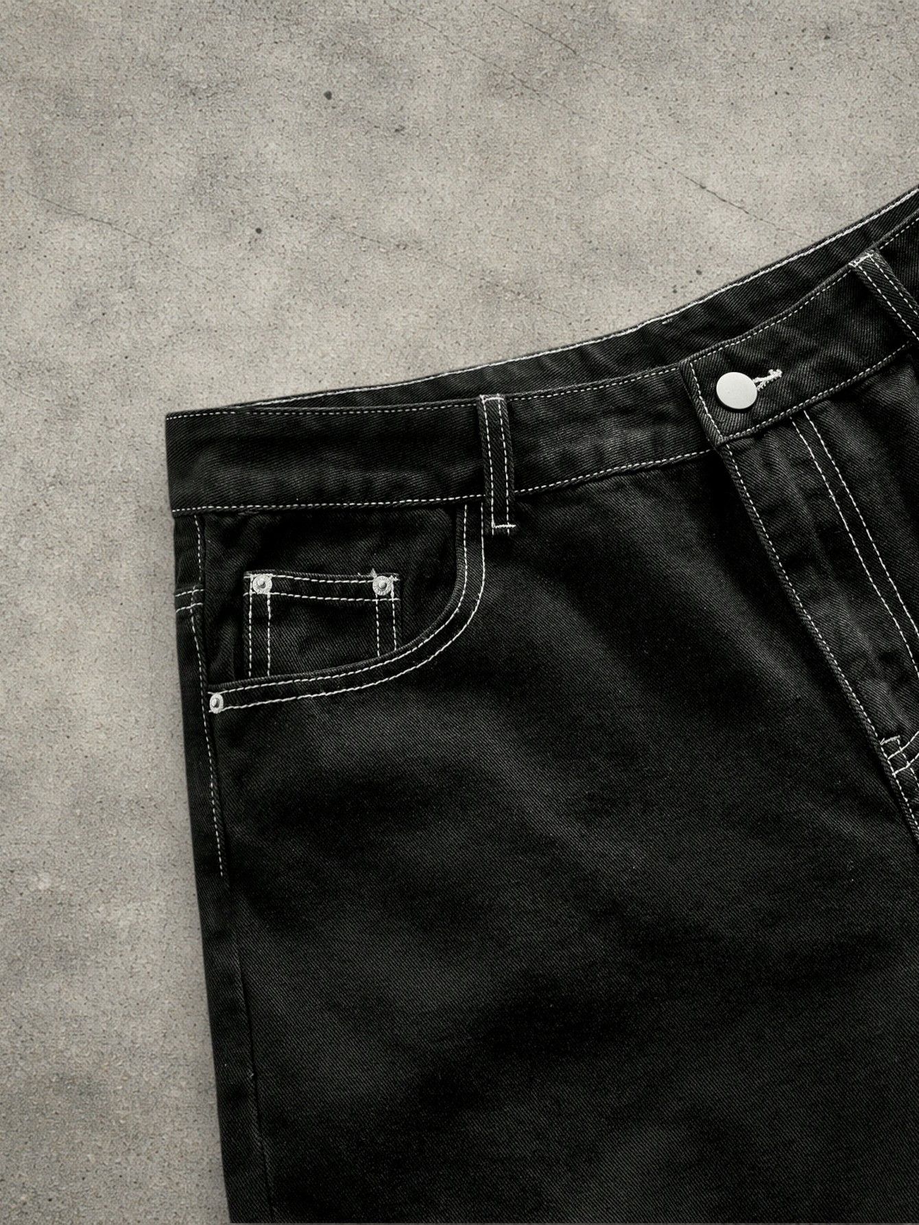 Vintage Black jeans shorts Size US 32 / EU 48 - 4 Thumbnail
