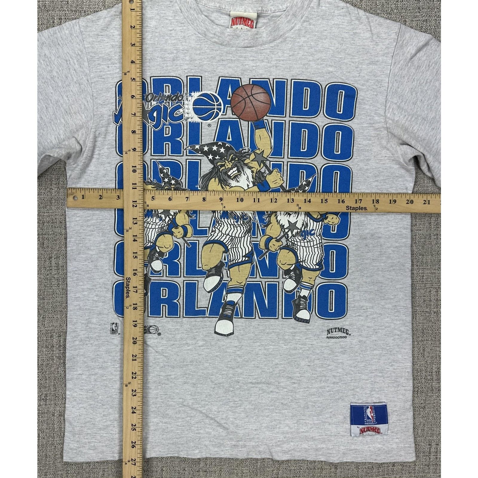 Nutmeg Orlando Magic Shirt Mens L Gray Wizard Cartoon Nutmeg USA 90 Size US L / EU 52-54 / 3 - 2 Thumbnail