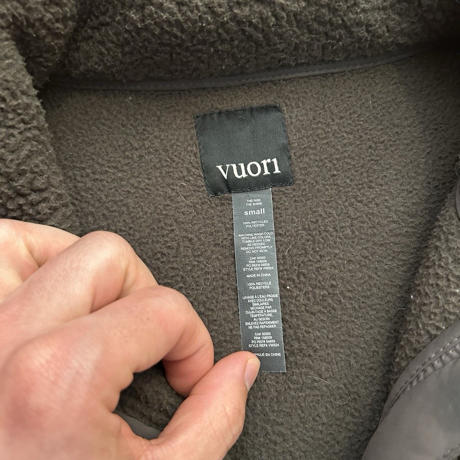 Vuori Utility Sherpa Fleece Full Zip Cargo Jacket VW524 Womens Size S / US 4 / IT 40 - 3 Thumbnail