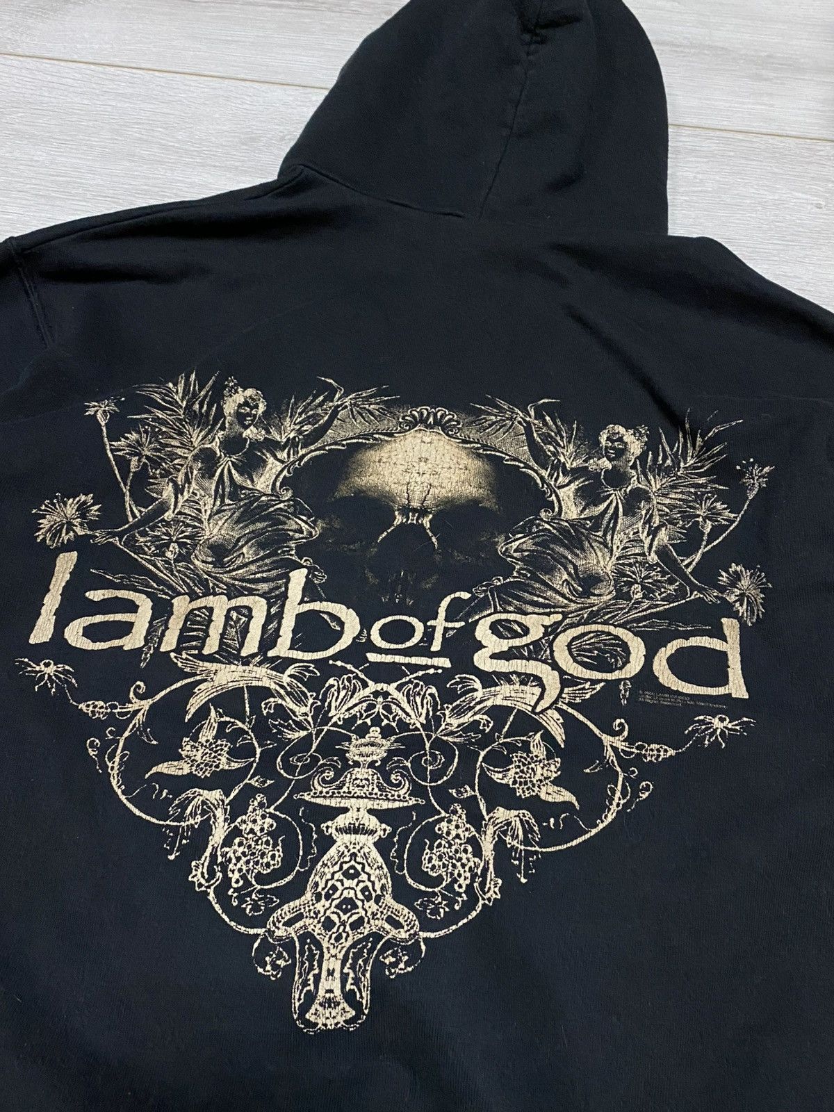 Band Tees Lamb of God vintage hoodie fruit of the loom faded eb0 Size US L / EU 52-54 / 3 - 9 Thumbnail