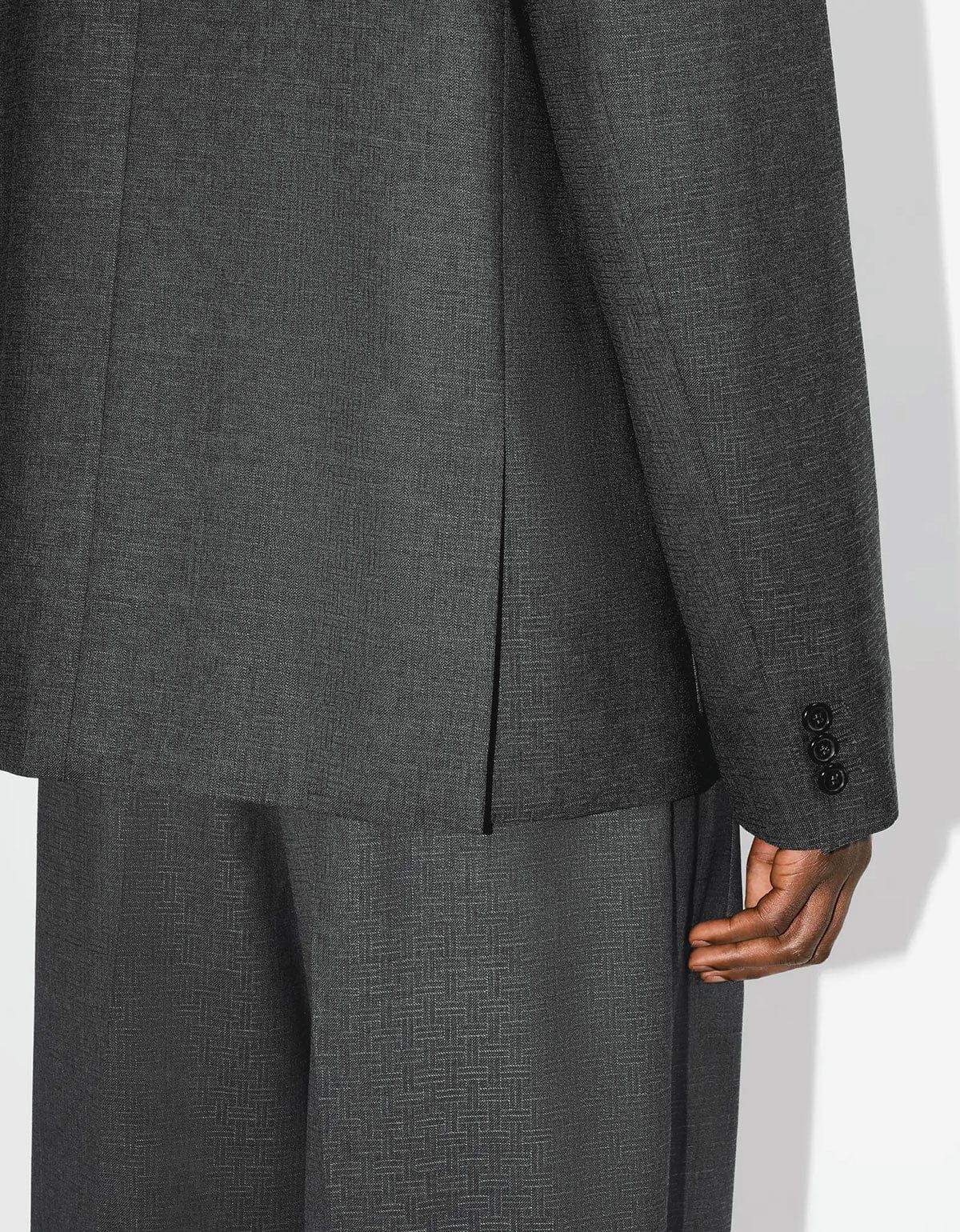 Kenzo KENZO Weave Taupe Wool Jacquard Kimono Jacket SIZE 48 Size US M / EU 48-50 / 2 - 7 Thumbnail
