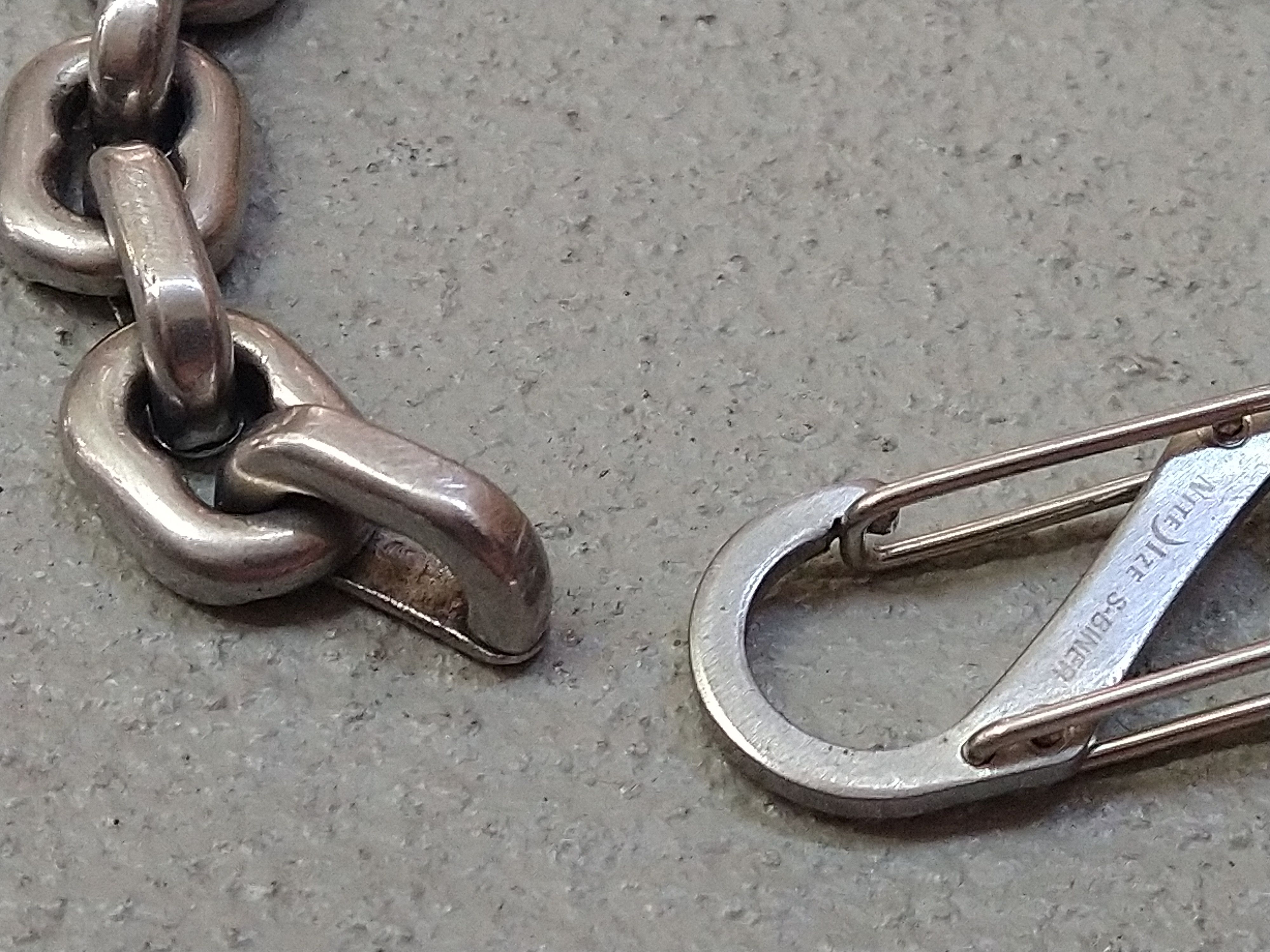 Jewelry Stainless Steel Bracelet 8" Carabiner Techwear Size ONE SIZE - 4 Thumbnail