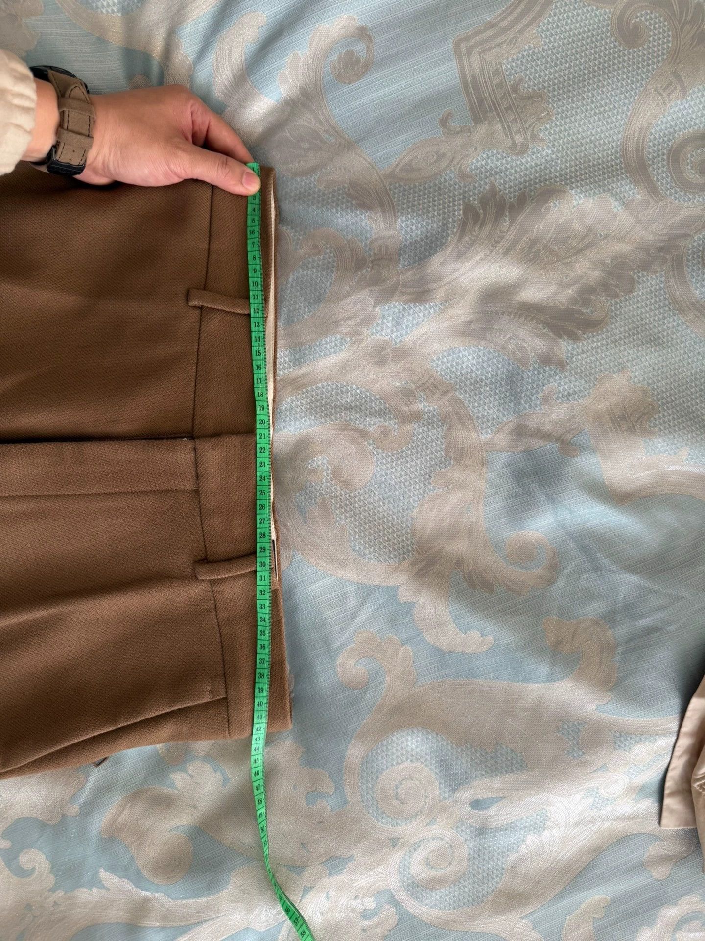 Louis Vuitton LV Wool Meadow Straight Leg Wide Cuff Casual Pants Size 28" / US 6 / IT 42 - 8 Thumbnail