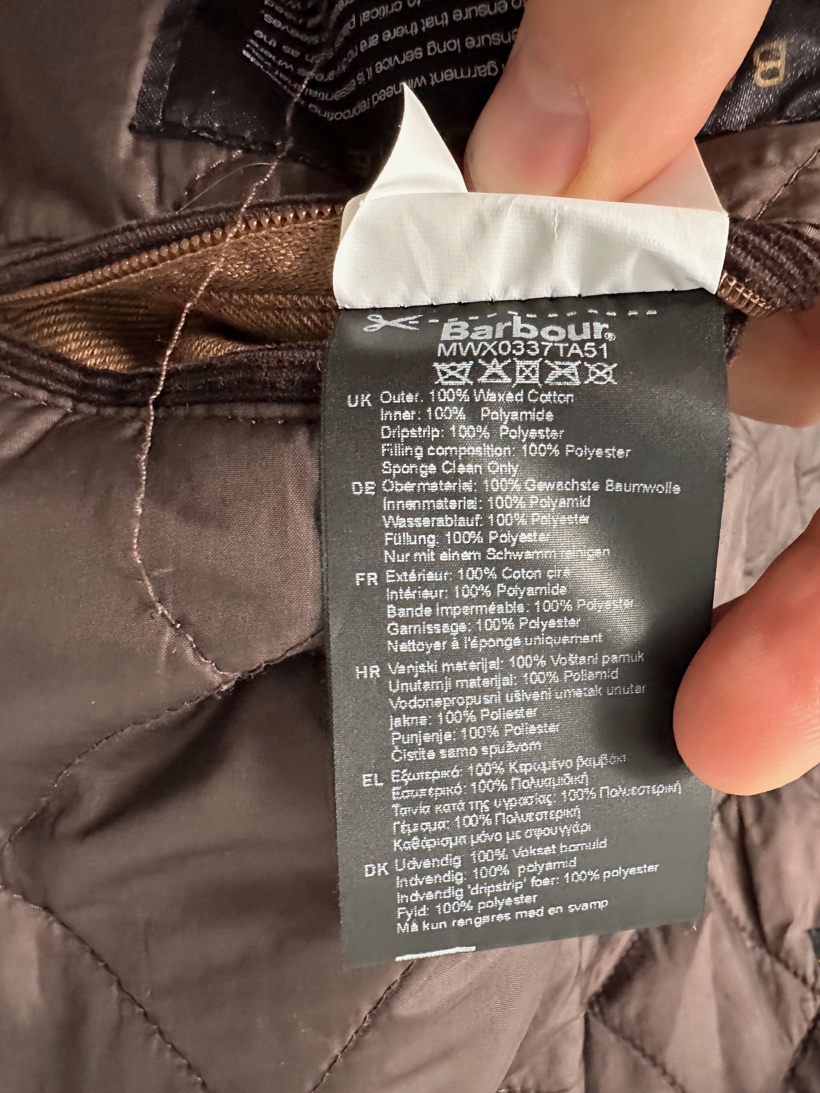 Barbour BARBOUR International Duke Wax Jacket quilted lining padded Size US M / EU 48-50 / 2 - 11 Thumbnail