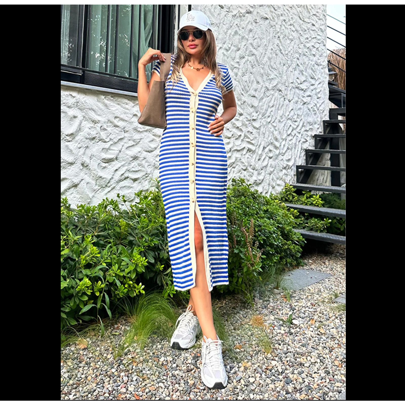 Mango BLOGGER FAVE!!! MANGO Knit Midi Dress NWT Size L / US 10 / IT 46 - 10 Thumbnail