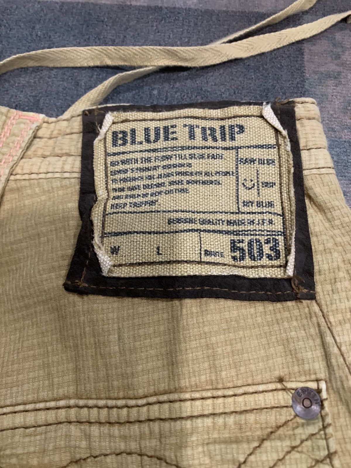 Edwin Edwin Blue Trip 503 Cargopants Size US 31 - 9 Thumbnail