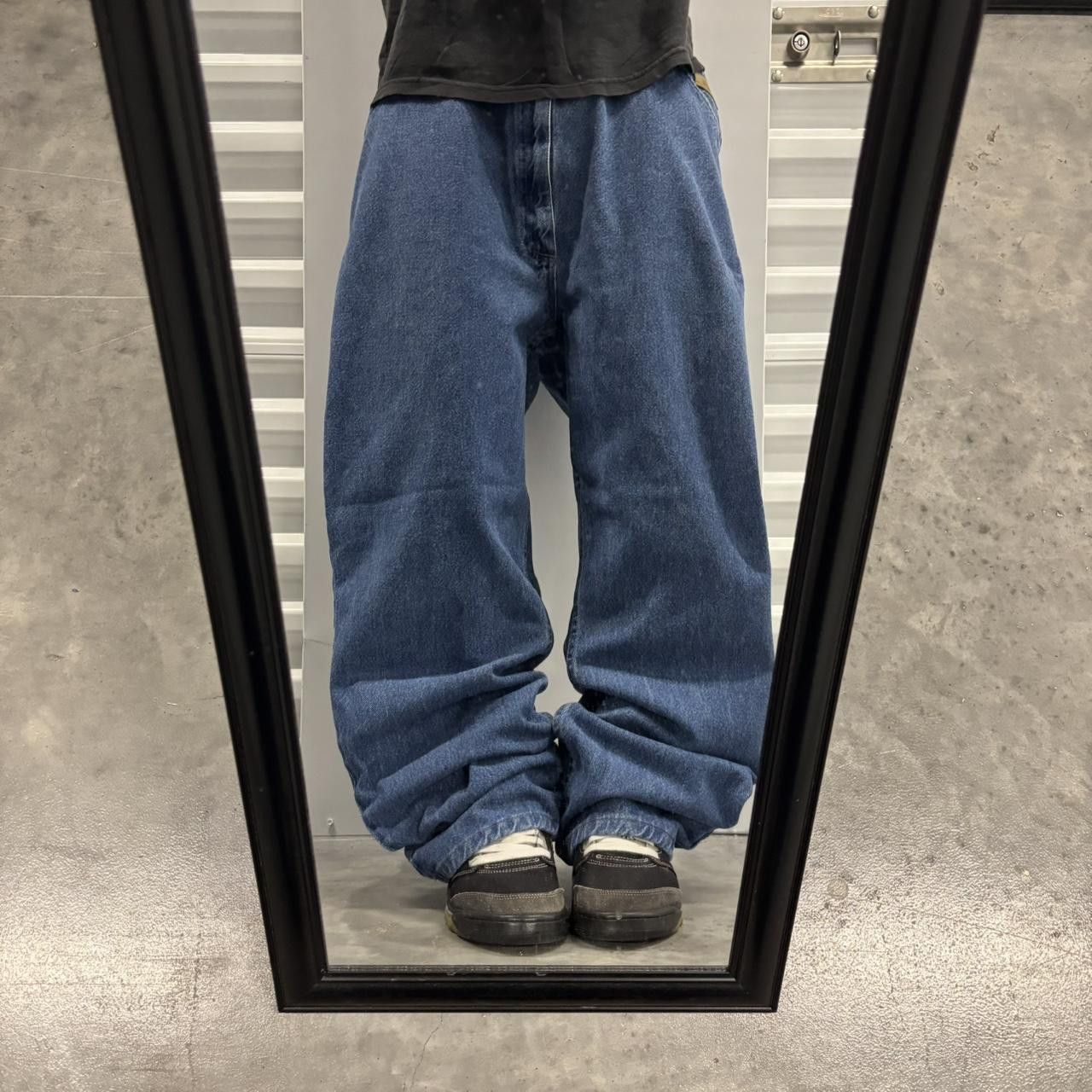 Japanese Brand × Vintage Crazy Vintage Y2K/2000s Baggy Blue Wash Skater Style Denim Jeans! Size US 40 / EU 56 - 1 Thumbnail
