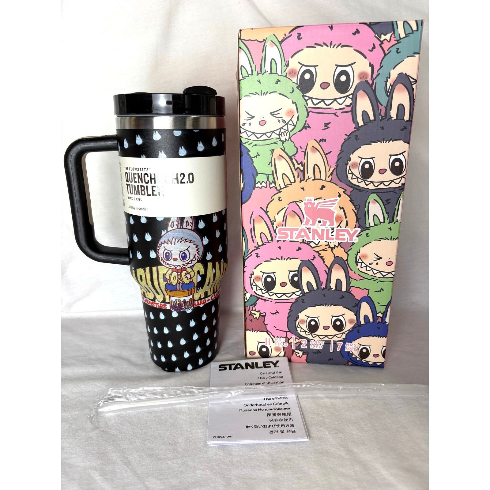 Other Stanley 40oz Custom Labubu Black Quencher H2.0 Tumbler Size ONE SIZE - 1 Thumbnail